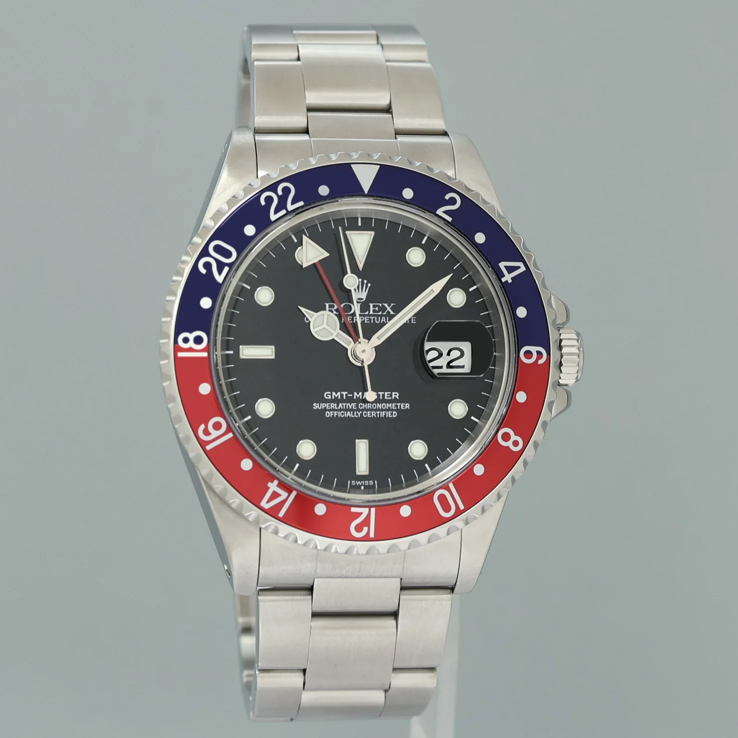 1999 PAPERS MINT Rolex 16700 GMT-Master Pepsi Blue Red 40mm Steel Watch Box - Image 3