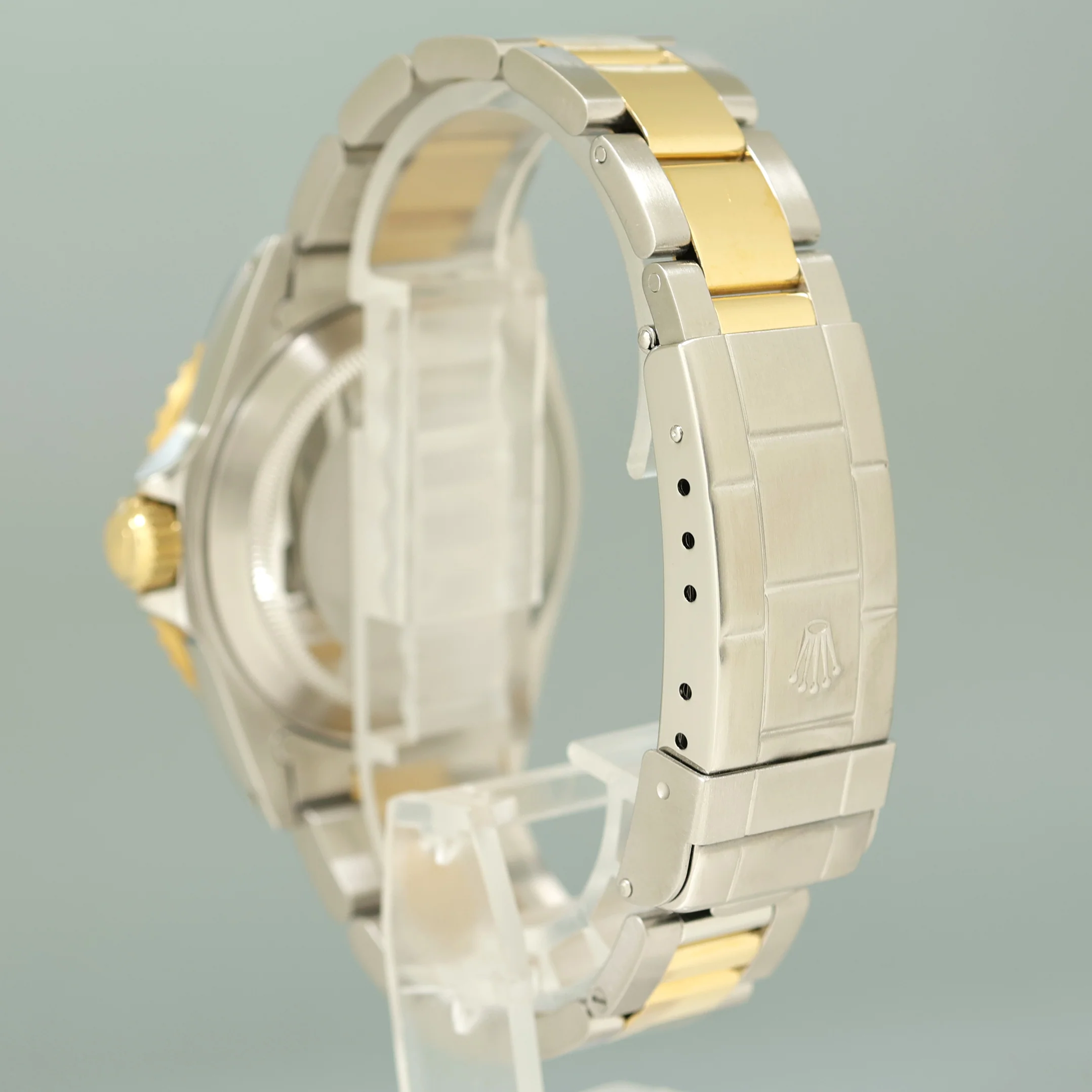 1995 MINT Rolex Submariner 16613LB Gold Steel Two Tone Yellow Gold Sunburst Blue Dial Watch - Image 4