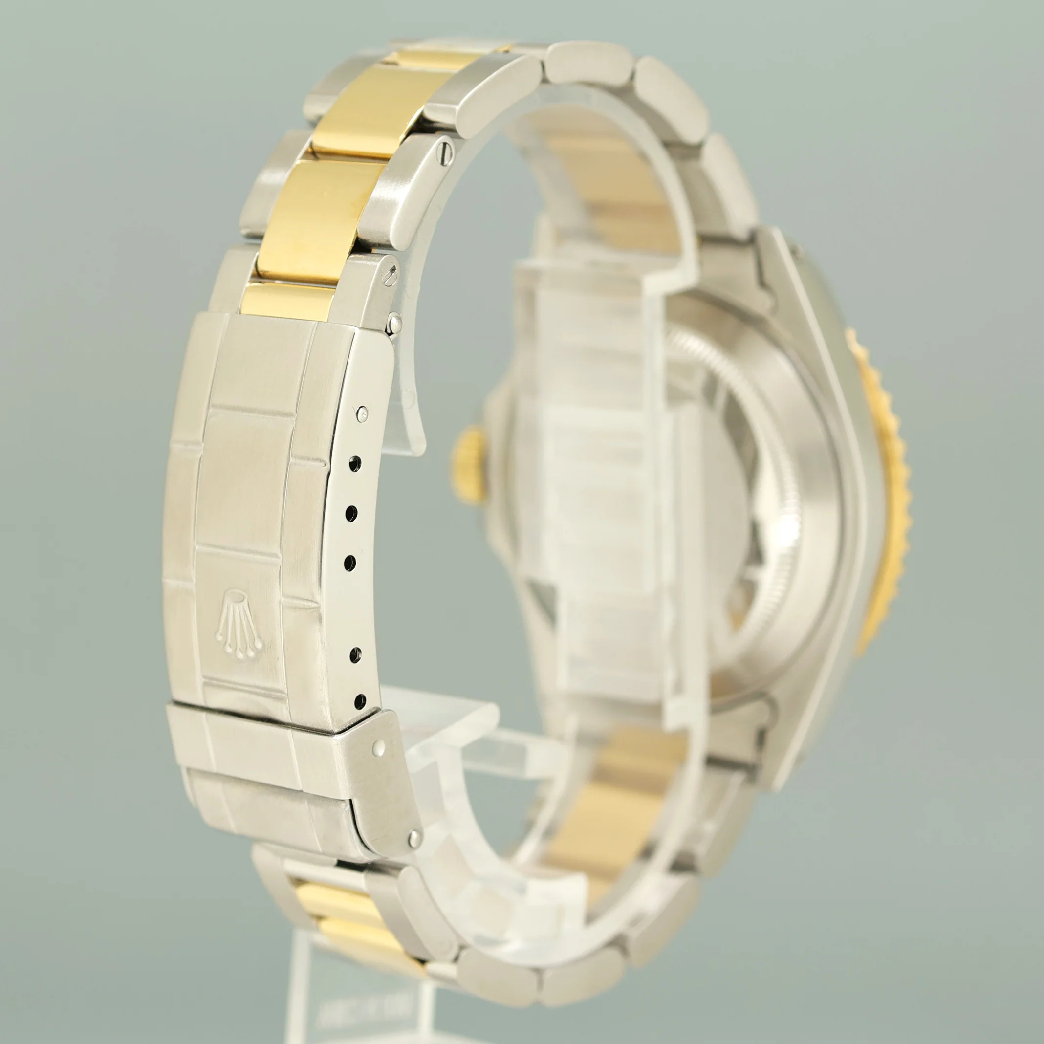 1995 MINT Rolex Submariner 16613LB Gold Steel Two Tone Yellow Gold Sunburst Blue Dial Watch - Image 6