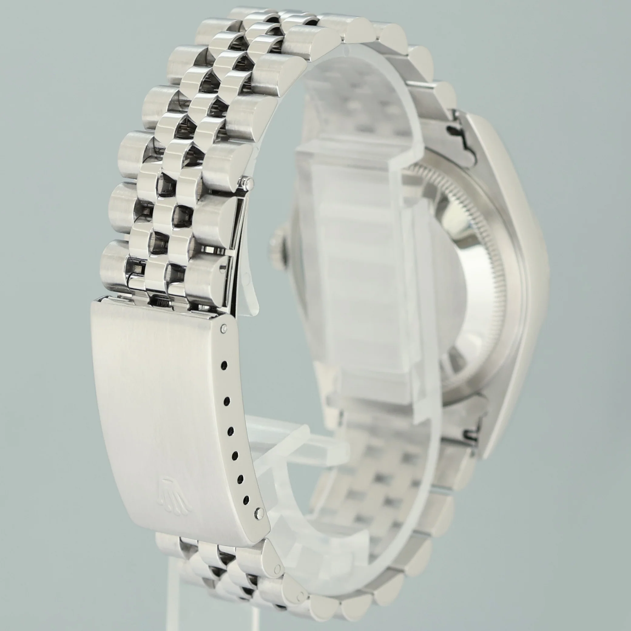 2003 MINT Rolex DateJust 16234 Silver Diamond Anniversary Jubilee Gold Fluted Watch - Image 4
