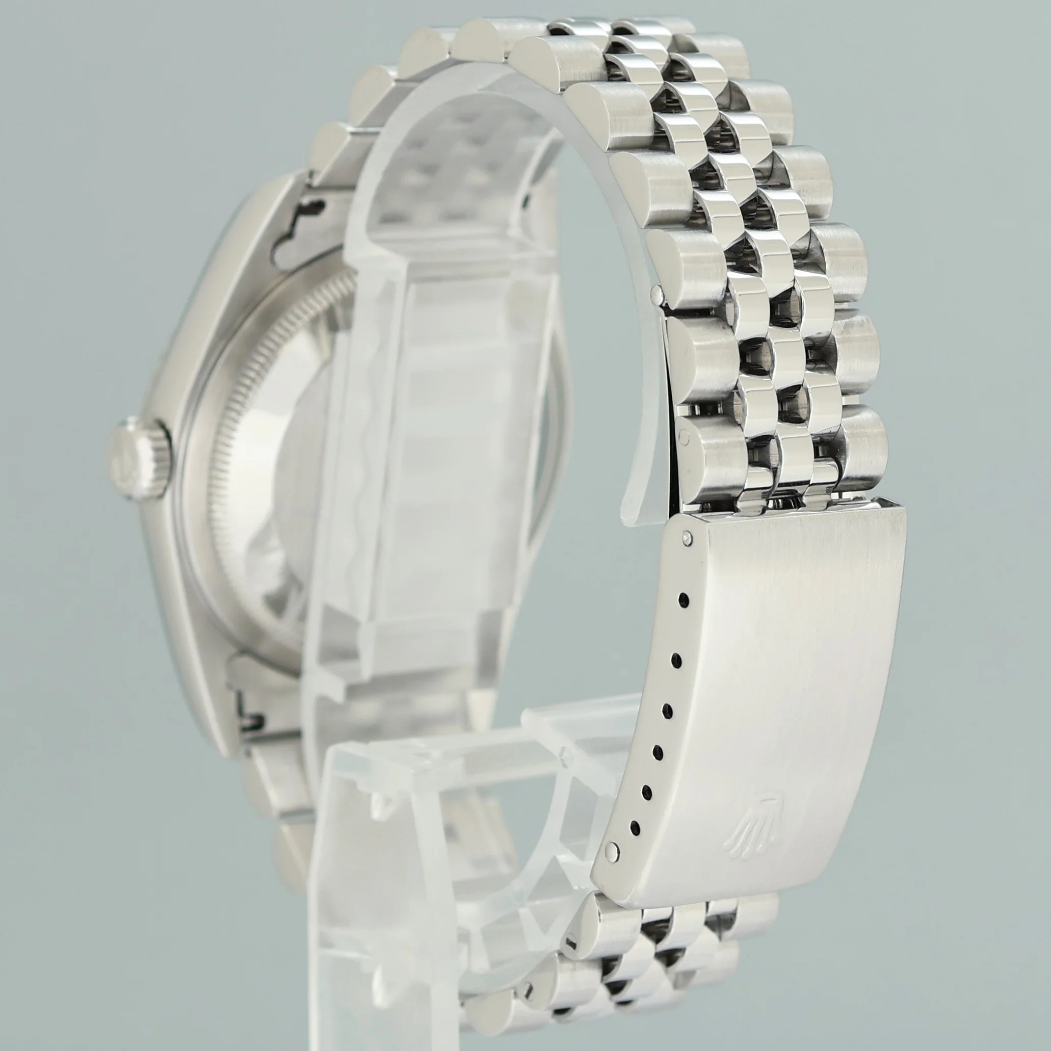 2003 MINT Rolex DateJust 16234 Silver Diamond Anniversary Jubilee Gold Fluted Watch - Image 5