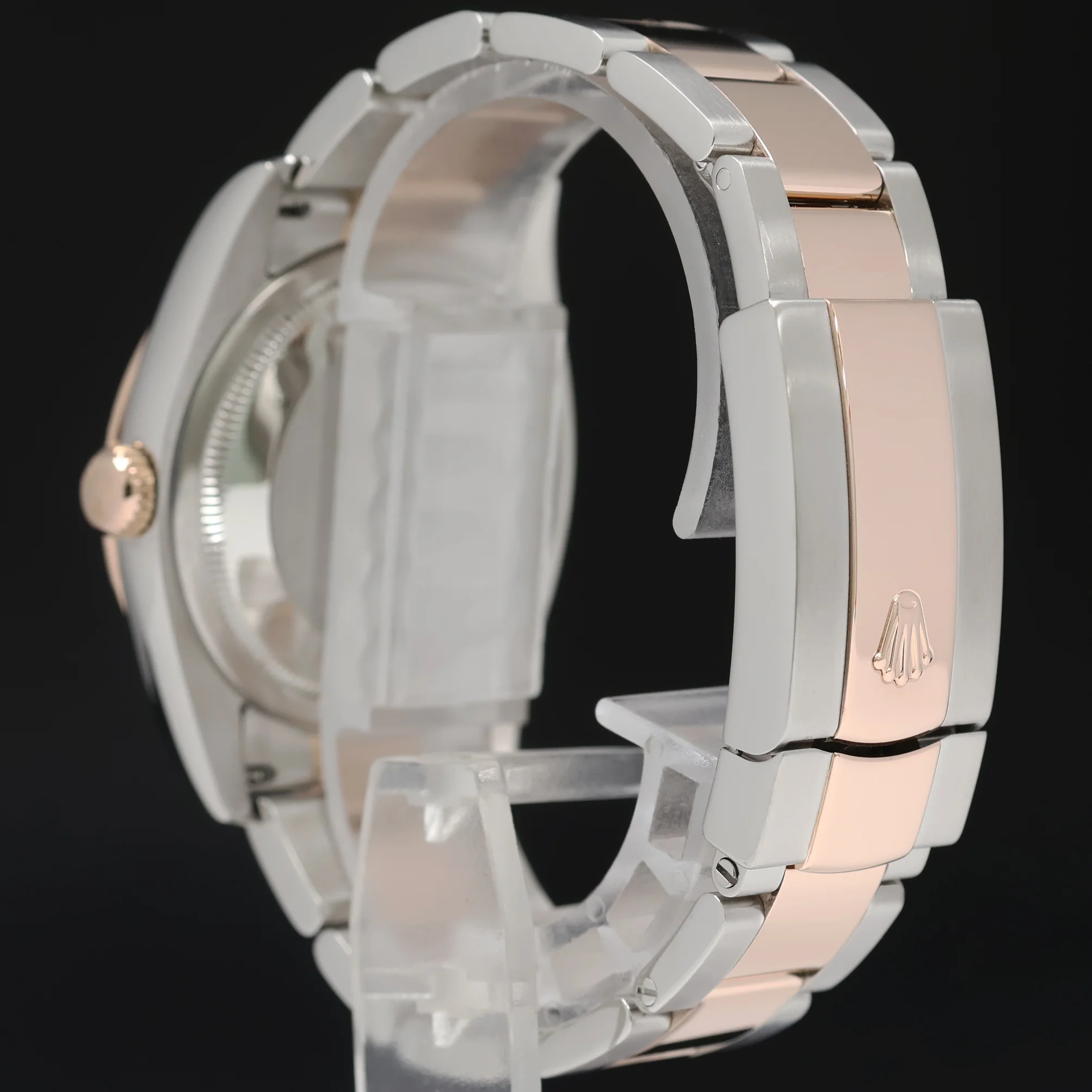 2004 Rolex DateJust 36mm Turn-O-Graph 116261 Rose Gold Two Tone Steel White Dial Watch - Image 4