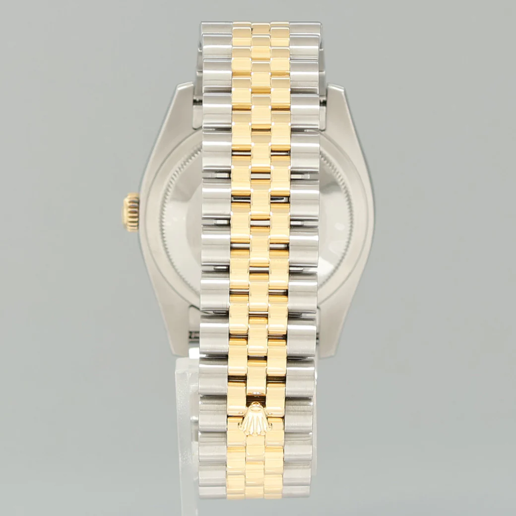 2010 MINT Rolex DateJust 116233 Jubilee Two Tone Gold Steel White Stick 36mm Watch - Image 5