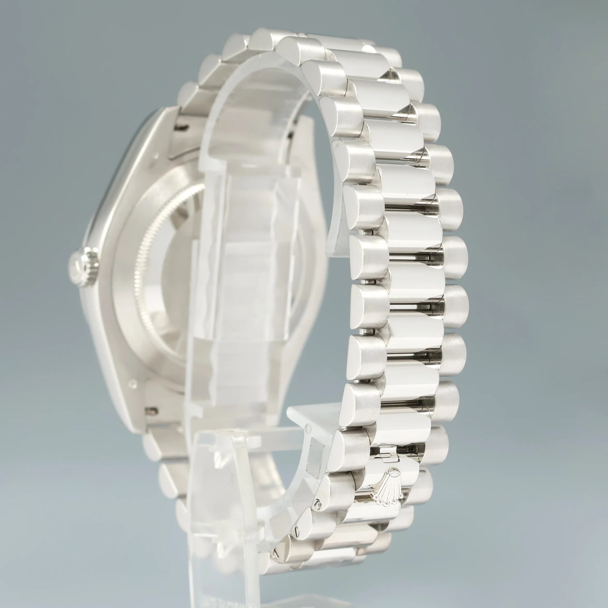 MINT Rolex Day-Date 41mm Glacier Blue Diamond Platinum President 218206 Watch - Image 4