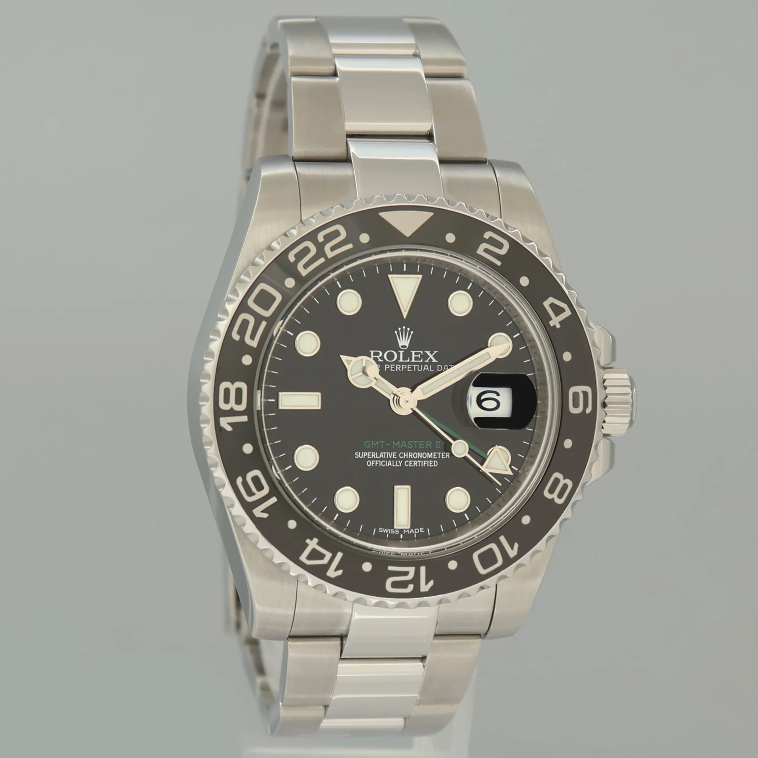 2015 MINT Rolex 116710LN GMT Master II Steel Ceramic Black 40mm Watch Box - Image 3