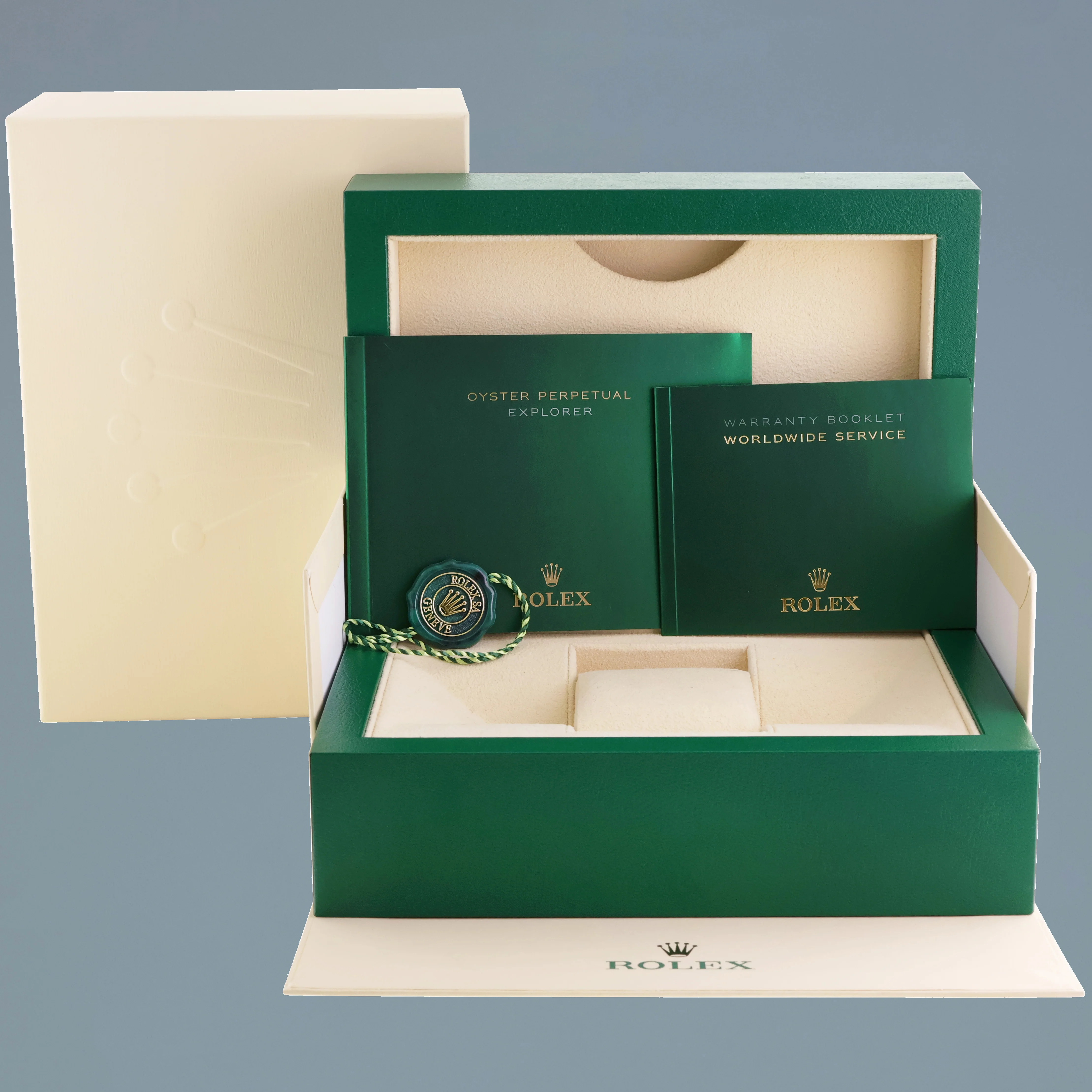 2015 MINT Rolex 214270 Explorer 1 Black Arabic MK1 Dial Steel 39mm Oyster Watch Box - Image 7