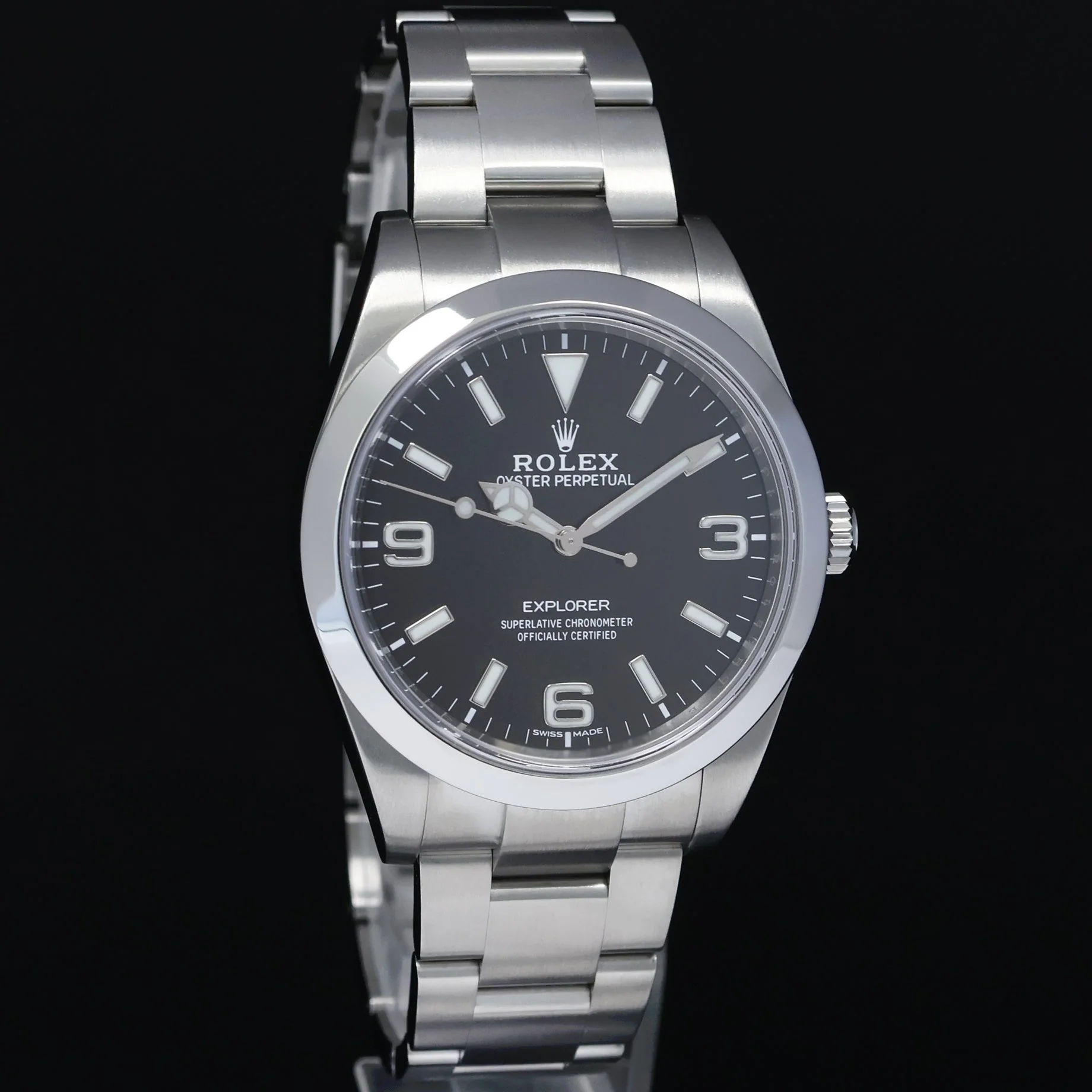 2016 MINT Rolex 214270 Explorer Black BLUE LUME 3-6-9 Steel 39mm Watch Box - Image 3