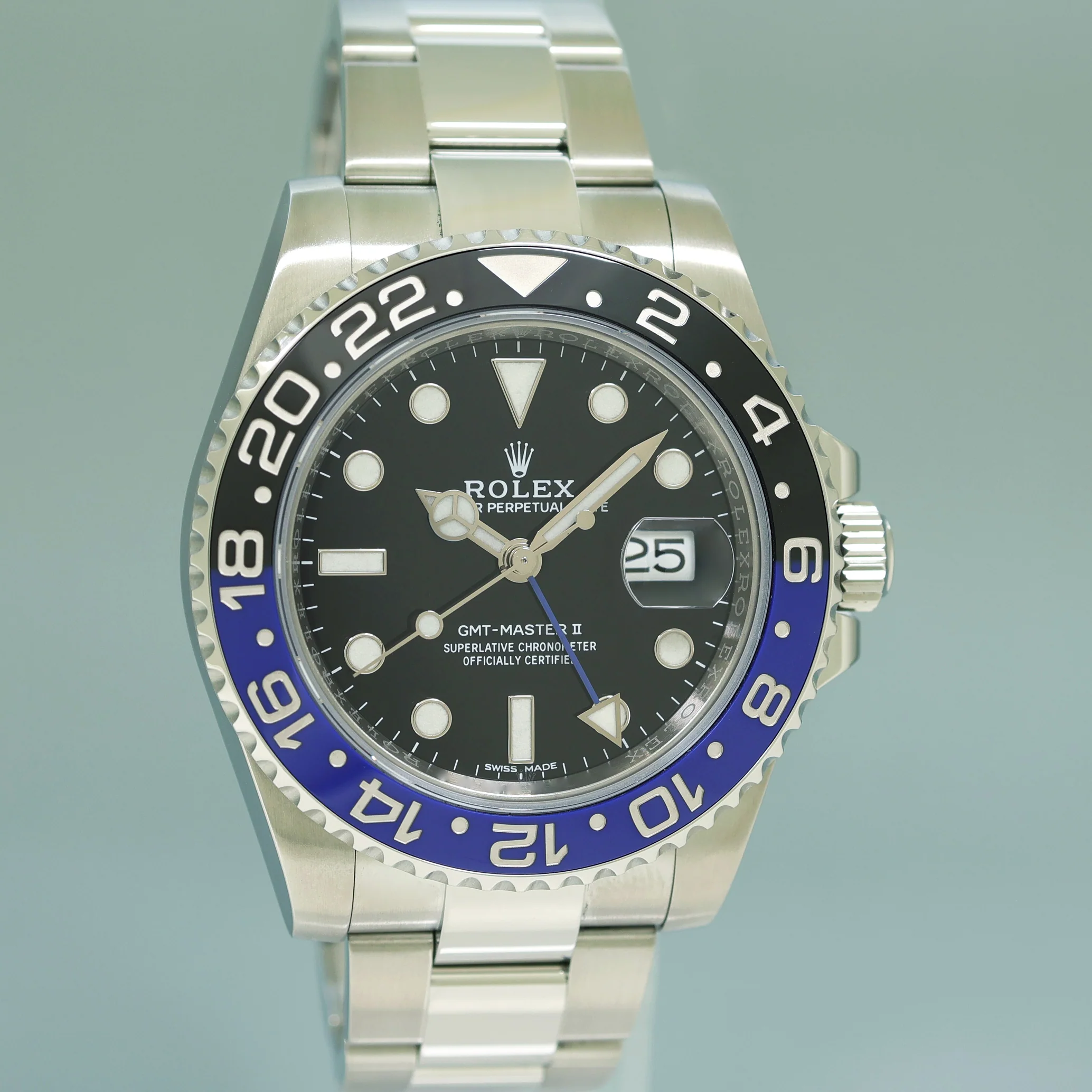 2017 MINT Papers Rolex GMT Master II 116710BLNR Steel Ceramic Batman Blue Watch - Image 3