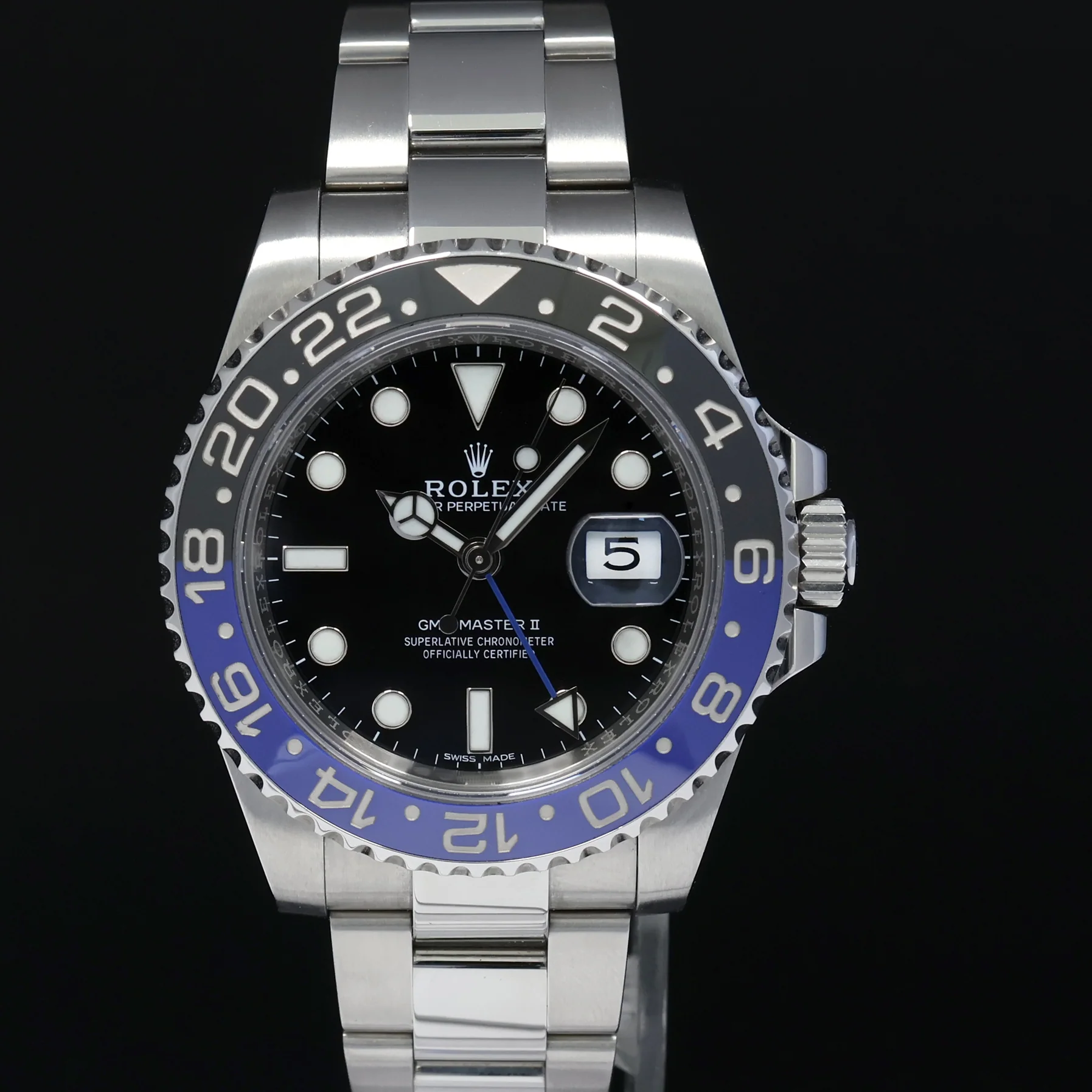 2018 MINT Rolex GMT Master II 116710BLNR Steel Ceramic Batman Blue Watch Box - Image 2