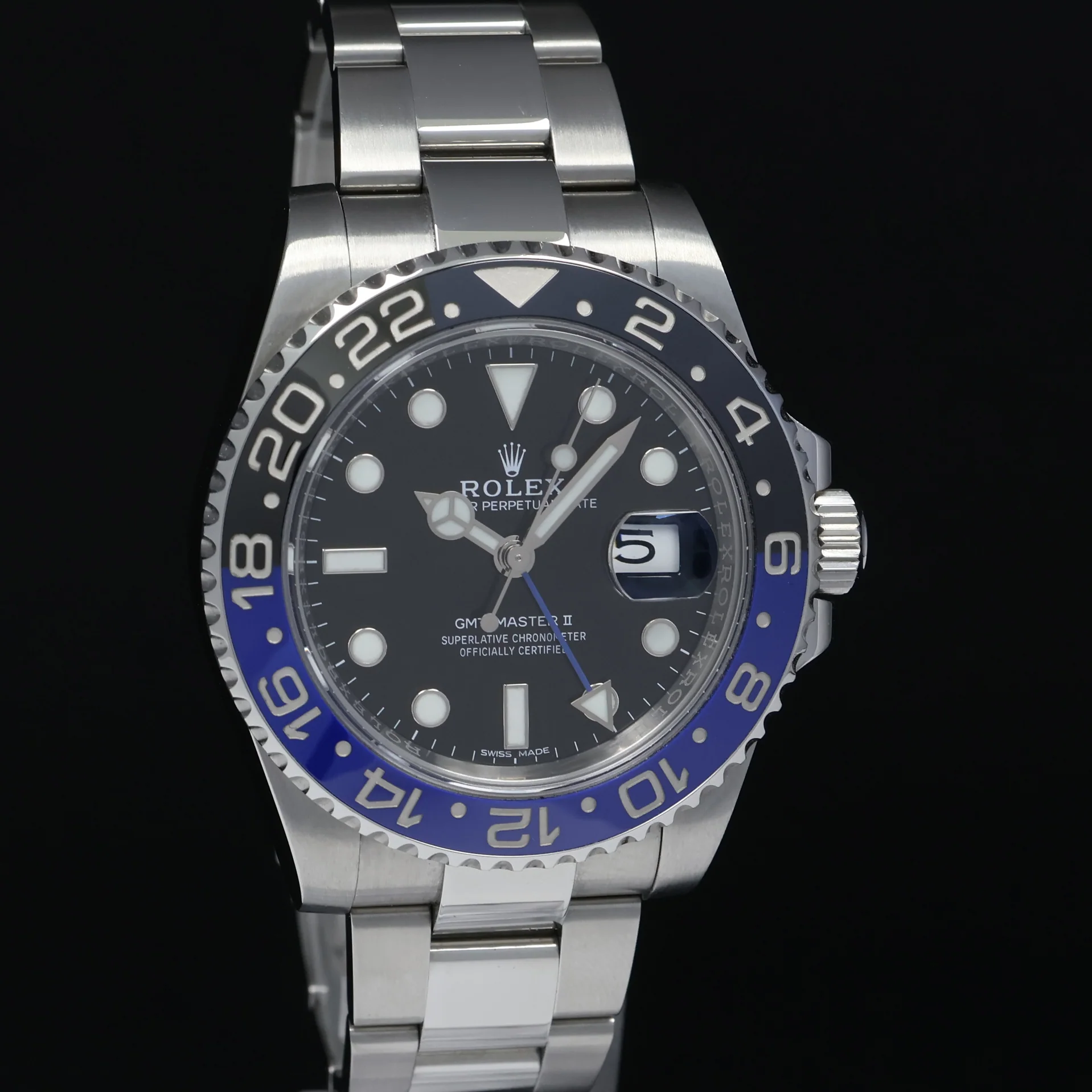 2018 MINT Rolex GMT Master II 116710BLNR Steel Ceramic Batman Blue Watch Box - Image 3