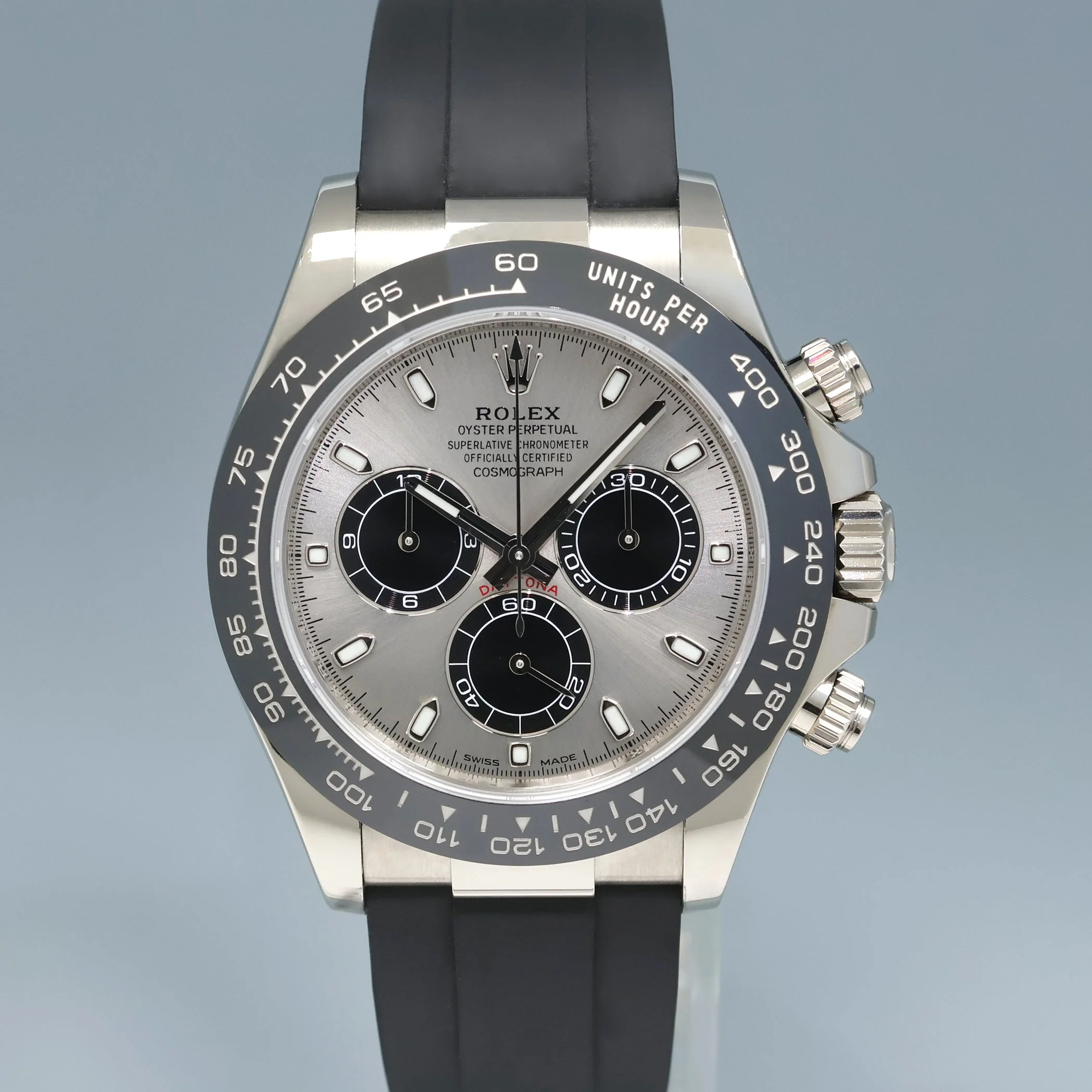 2020 MINT PAPERS Rolex Daytona Oysterflex 116519LN White Gold Ceramic Ghost Watch - Image 2