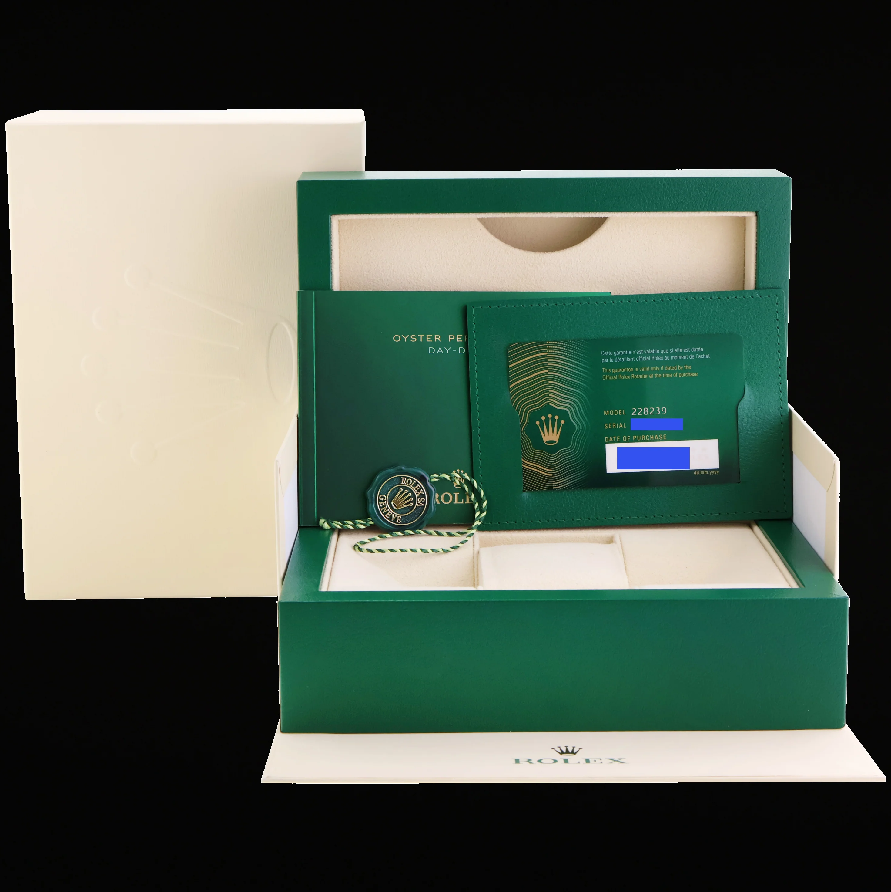 2020 NEW PAPERS Rolex Day Date 40 White Gold President GREEN OLIVE 228239 Watch - Image 7