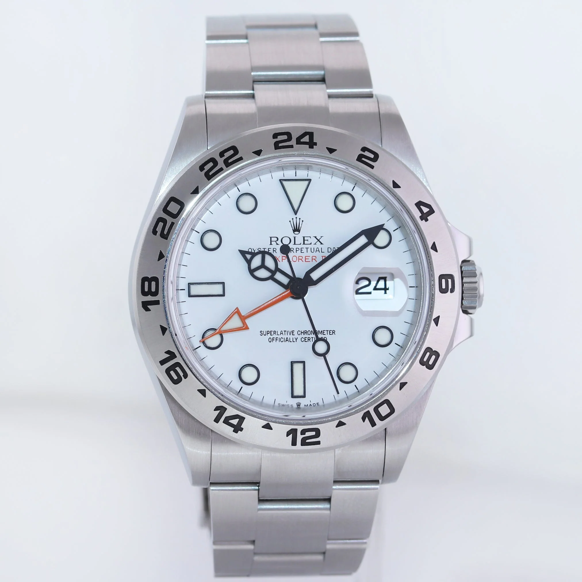 2021 NEW PAPERS Rolex 226570 Explorer II White Polar Steel Date 42mm Watch Box - Image 3