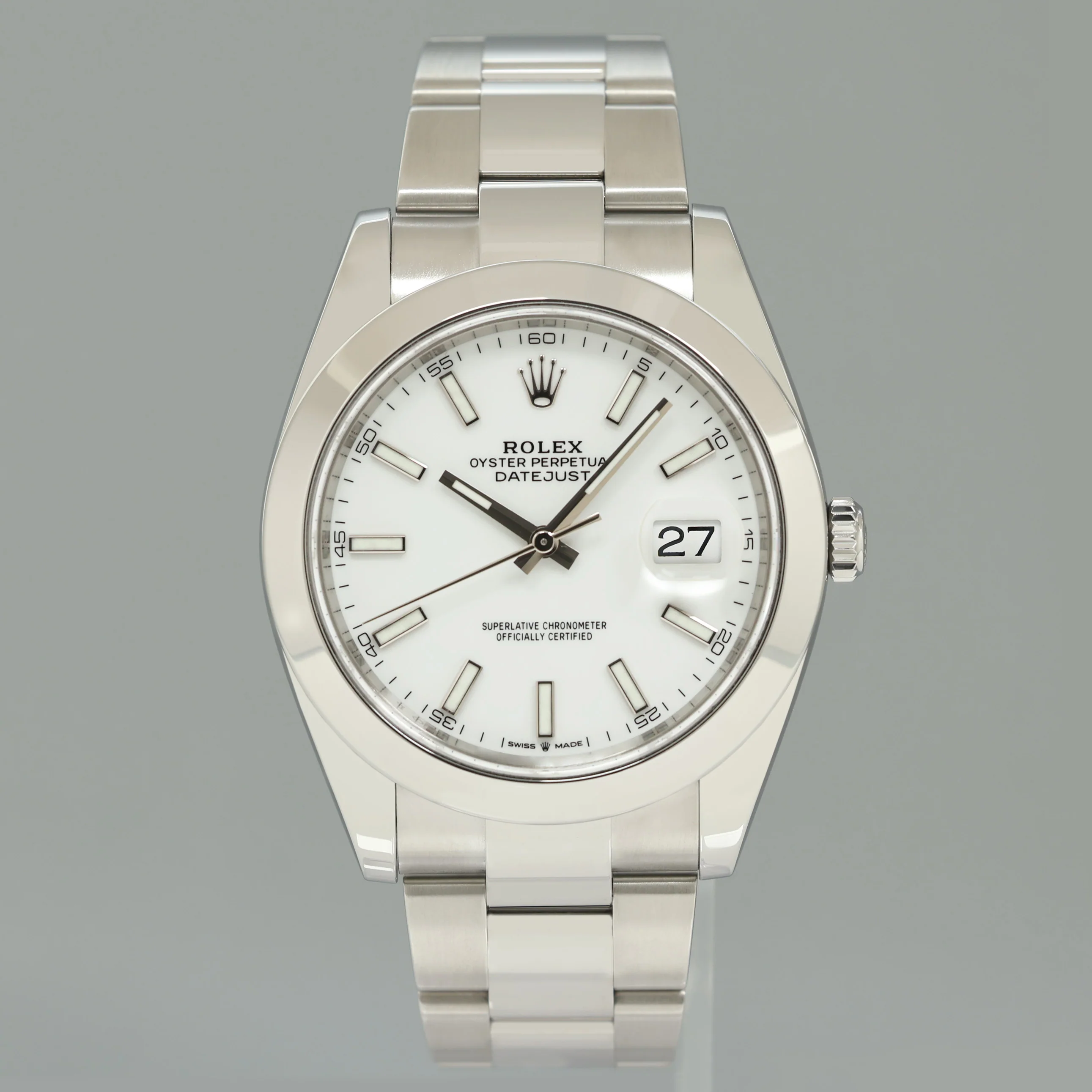 2022 MINT Rolex DateJust 41 Steel 126300 White Stick Oyster 41mm Watch Box - Image 2