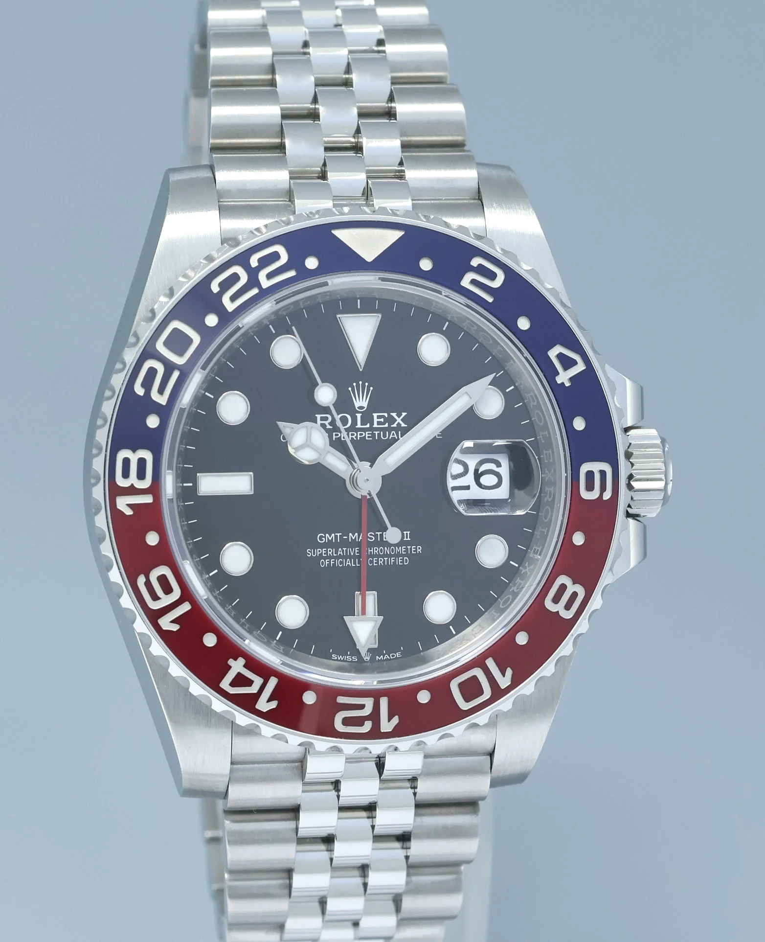 2023 NEW PAPERS 126710BLRO Rolex GMT Master II PEPSI Red Blue Jubilee Ceramic Watch - Image 3