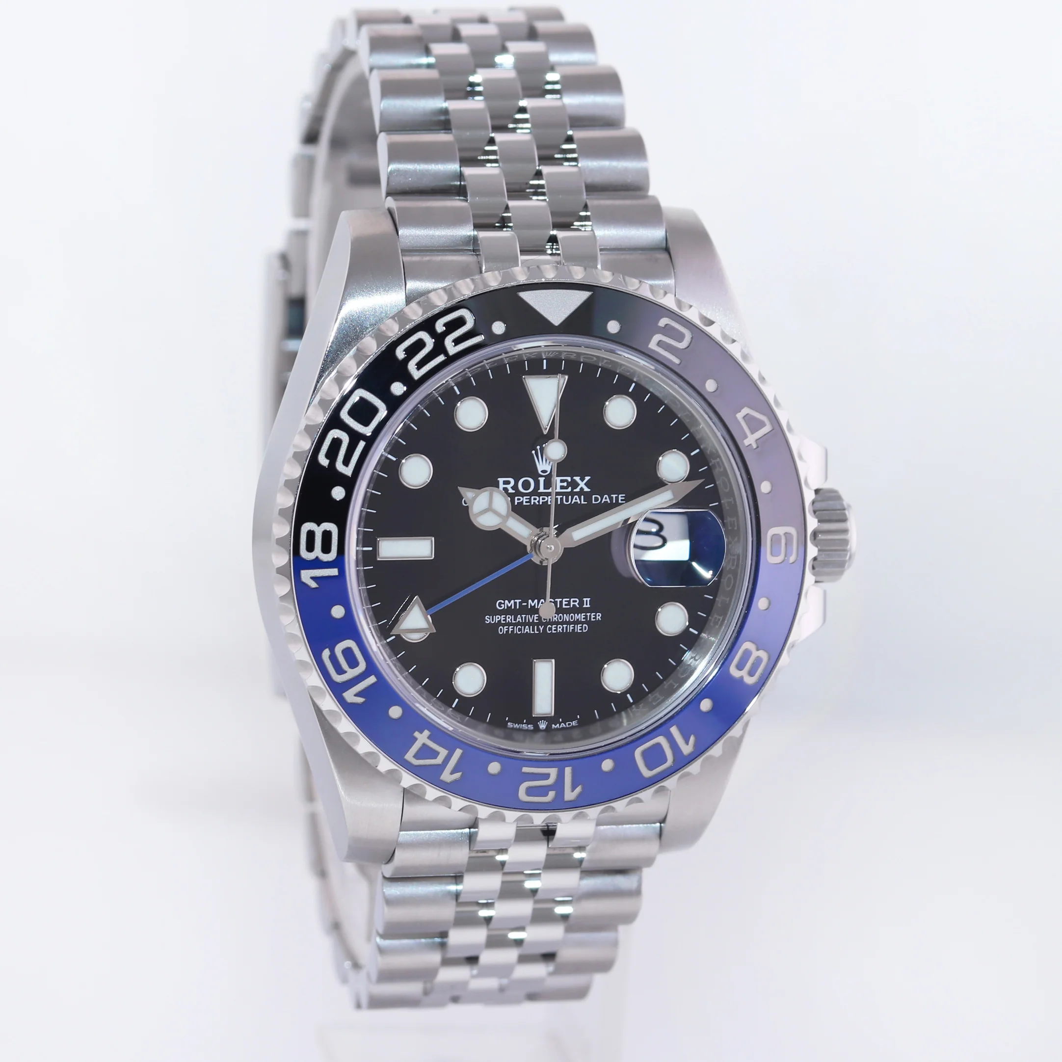 2023 NEW Papers Rolex 126710BLNR GMT Master II Batman Blue Jubilee Ceramic Watch Box - Image 3