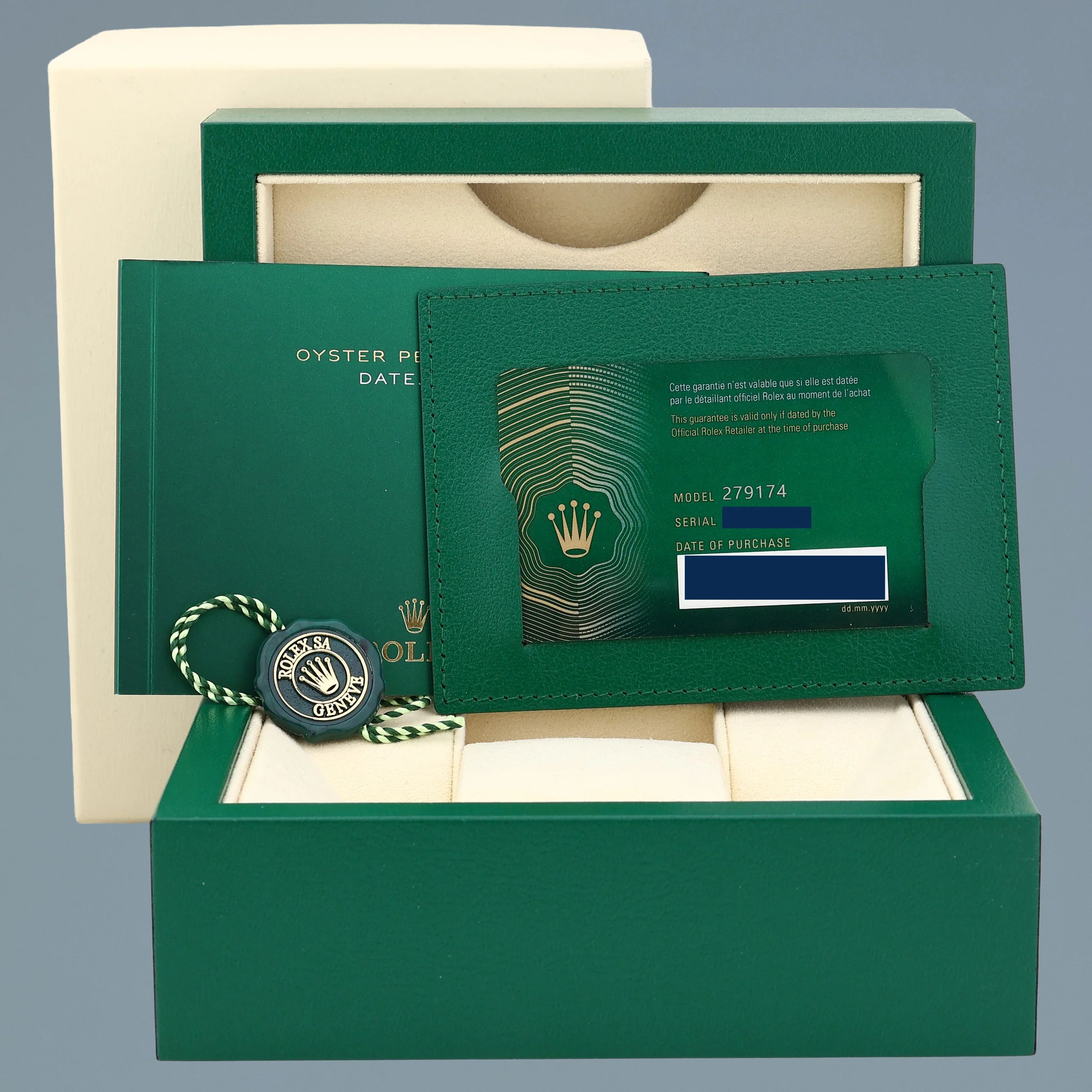 MINT 2023 PAPERS Ladies Rolex 279174 DateJust 26mm MOP Diamond Fluted Jubilee Watch - Image 7