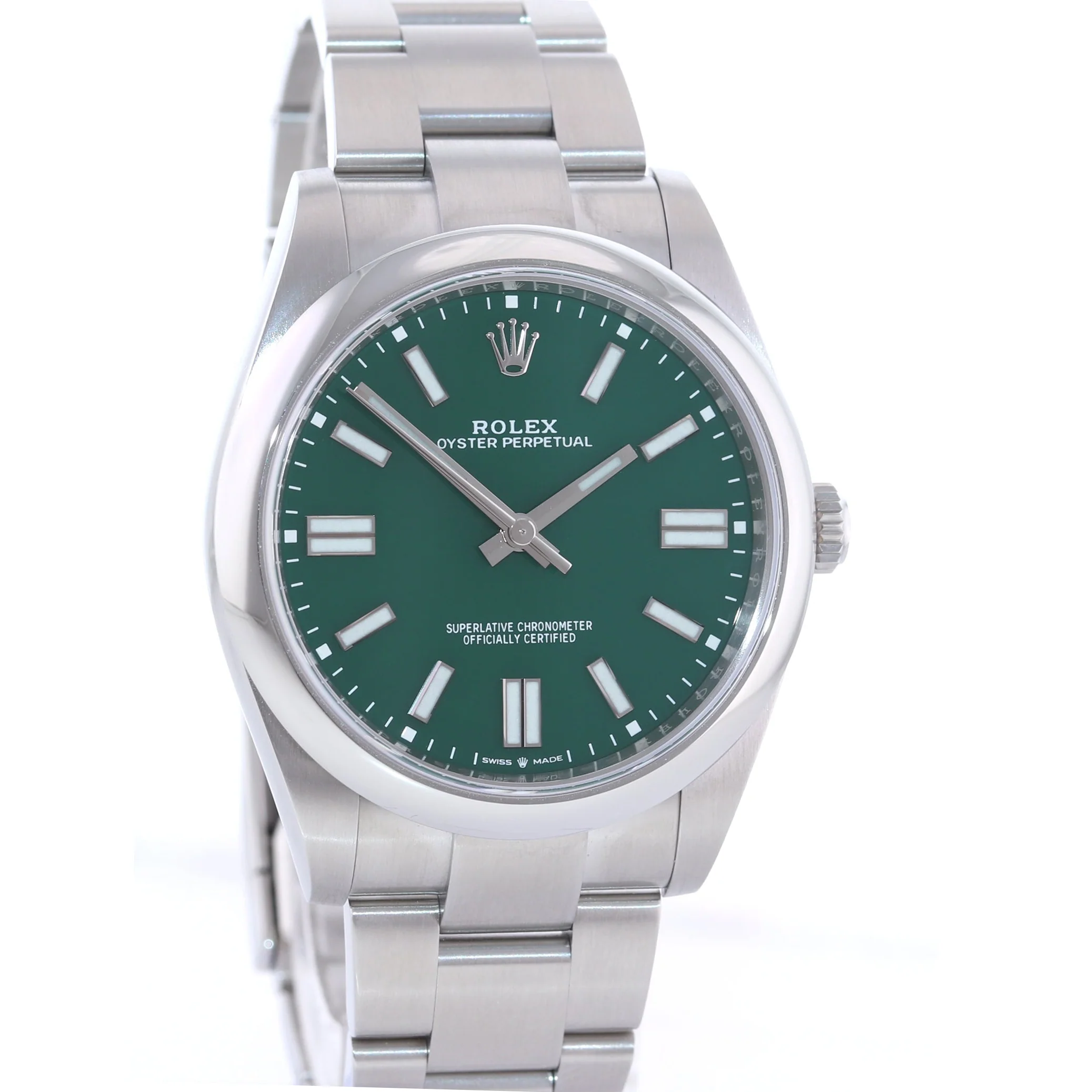 2024 MINT Rolex 124300 Oyster Perpetual 41mm Green Dial Oyster Watch Box - Image 3