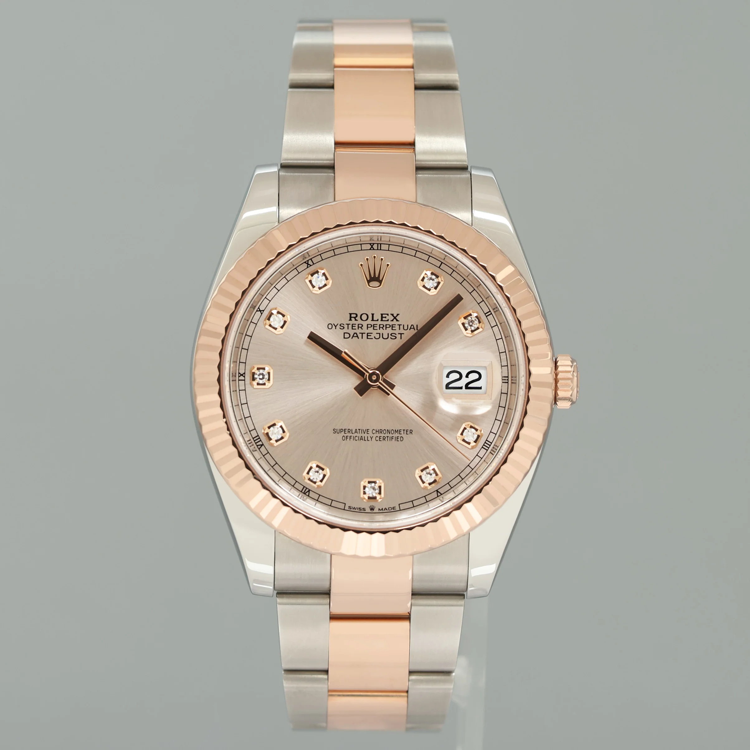 2024 NEW PAPERS Rolex DateJust 41 126331 Diamond Rose Gold Two-Tone Watch Box - Image 2