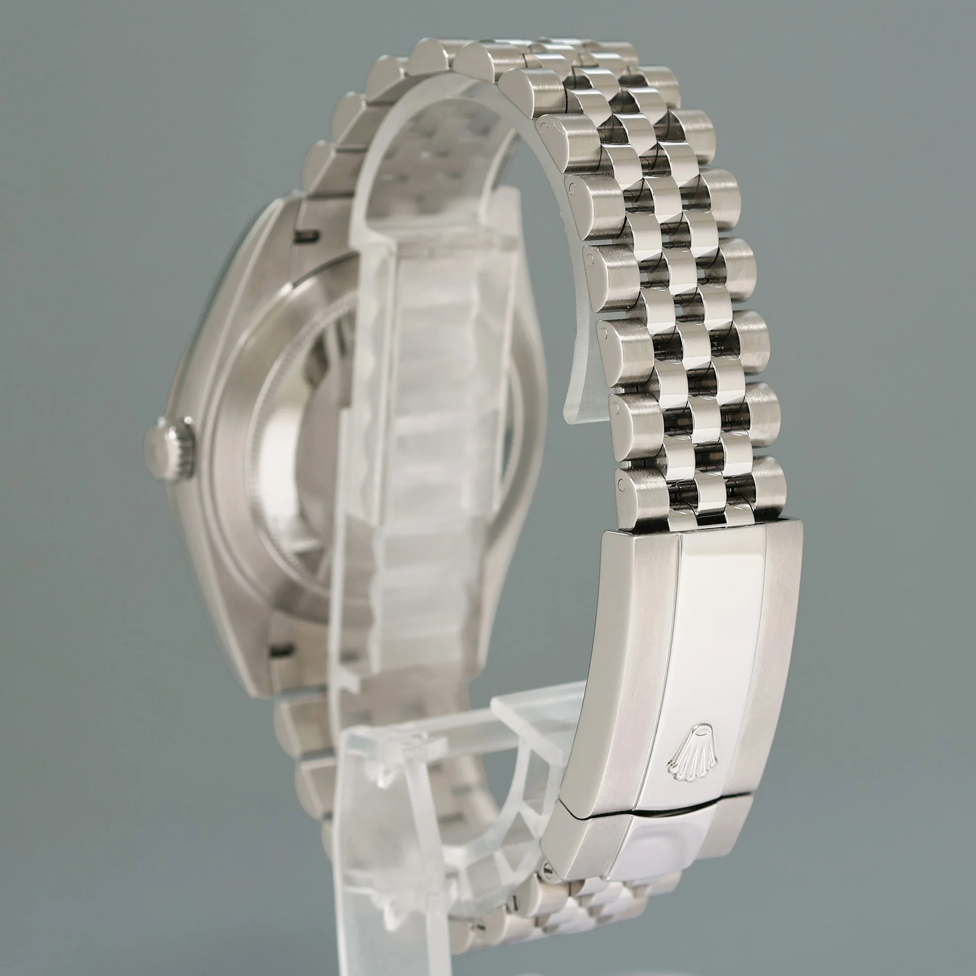 2024 NEW Rolex DateJust 41 Blue Diamond Jubilee White Gold Fluted 126334 Watch Box - Image 4