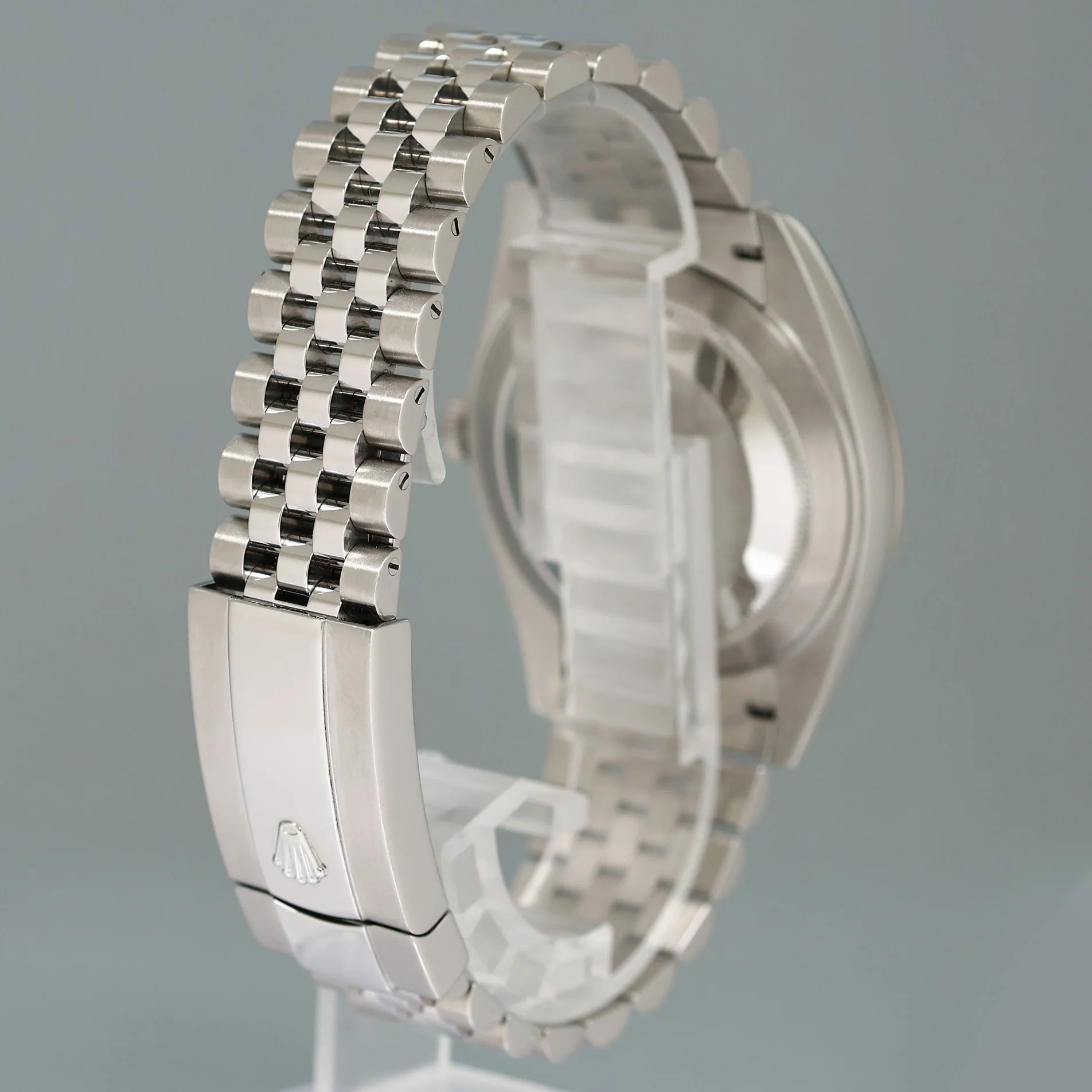 2024 NEW Rolex DateJust 41 Blue Diamond Jubilee White Gold Fluted 126334 Watch Box - Image 6