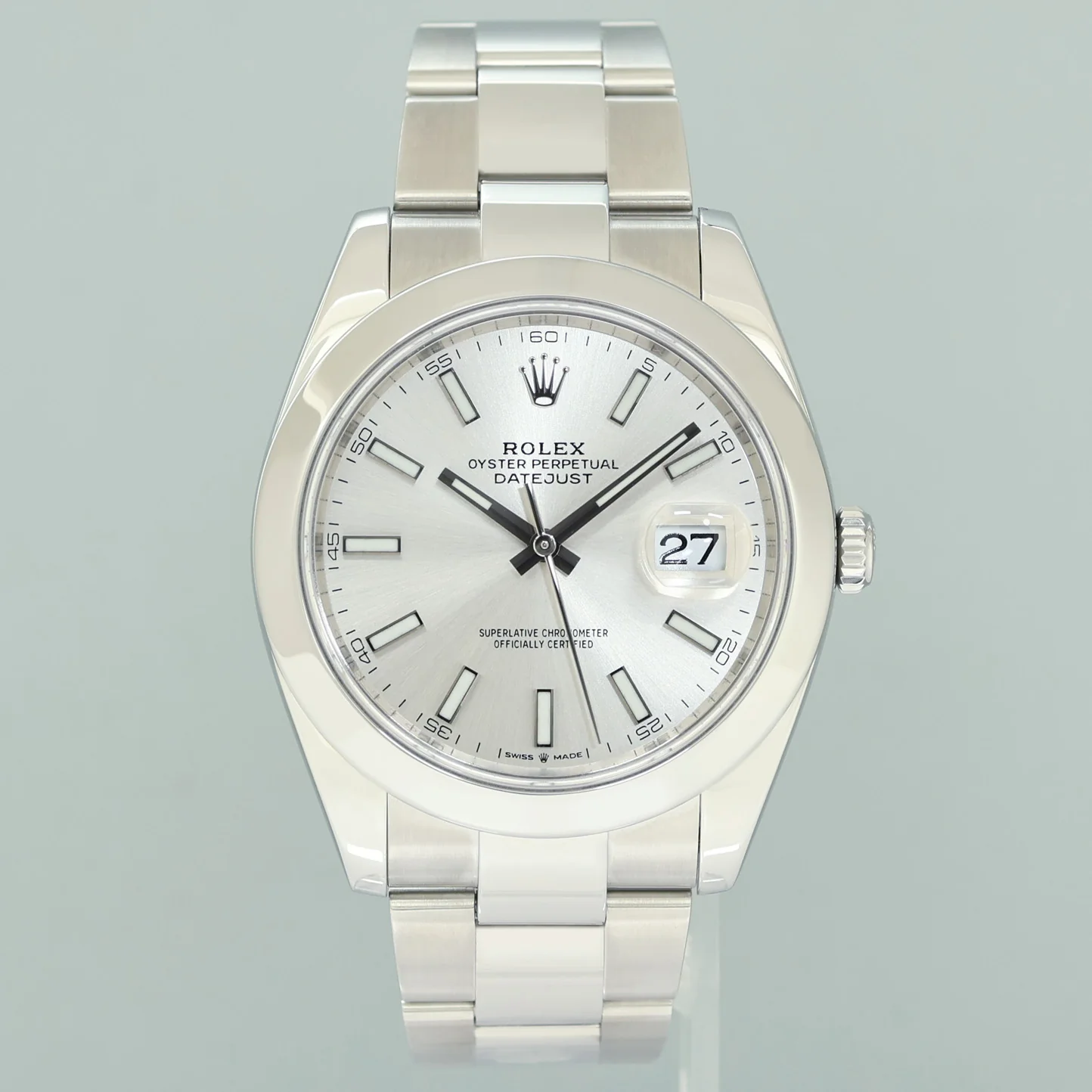 2025 MINT CPO PAPERS Rolex DateJust 41 Steel 126300 Silver Dial Oyster 41mm Watch Box - Image 2