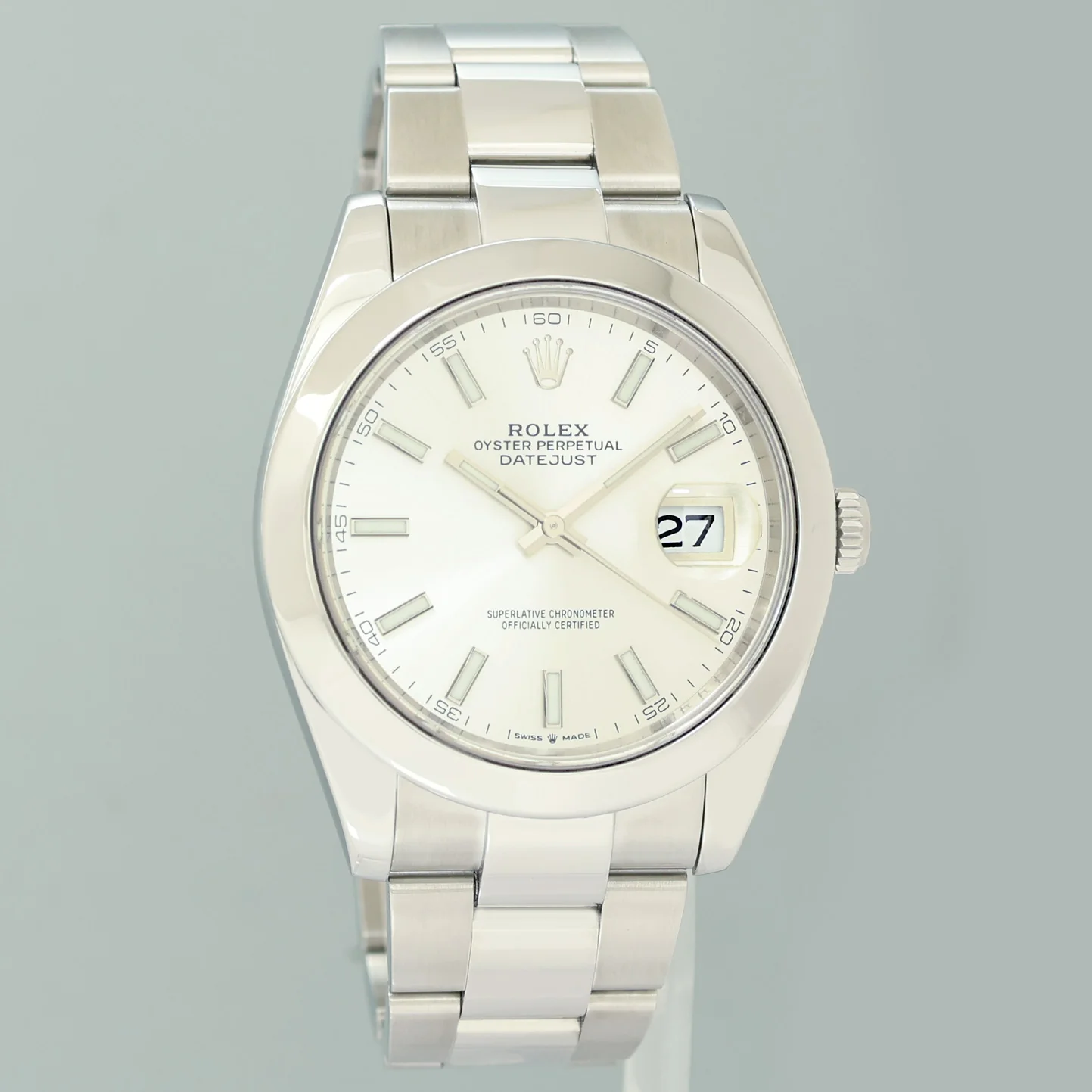2025 MINT CPO PAPERS Rolex DateJust 41 Steel 126300 Silver Dial Oyster 41mm Watch Box - Image 3