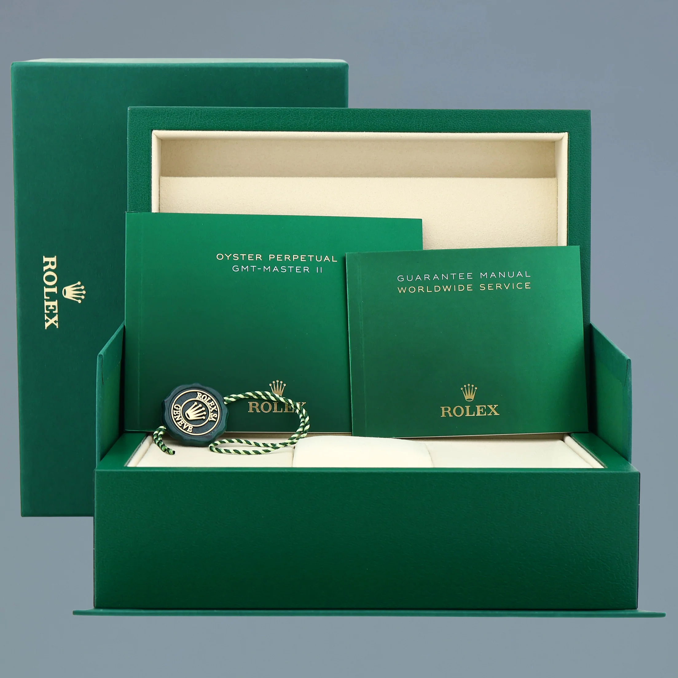 2025 MINT Rolex GMT Master II Bruce Wayne Jubilee Ceramic 126710GRNR Watch Box - Image 7