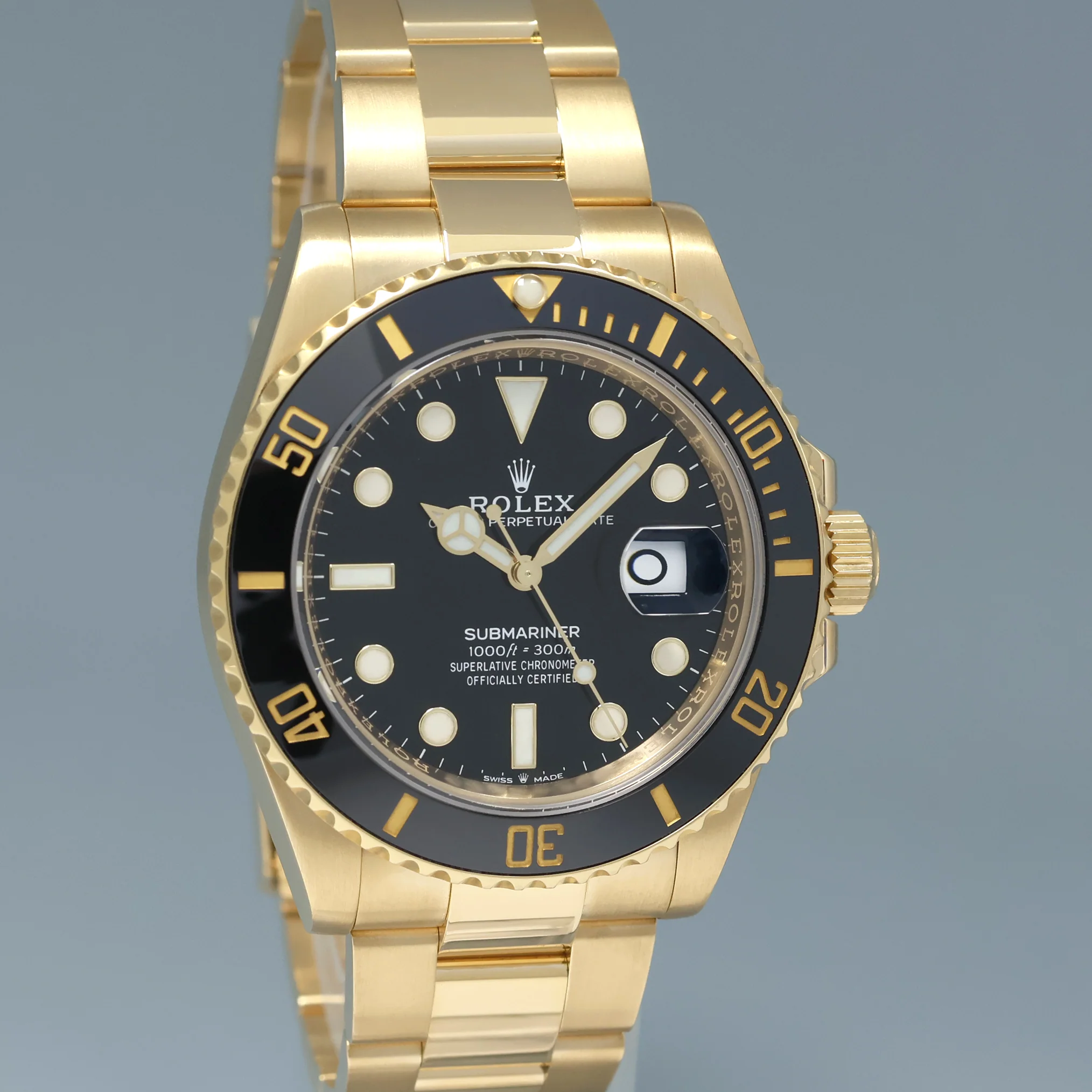 NEW PAPERS Rolex Submariner Black Ceramic 126618LN Yellow Gold Watch Box - Image 3