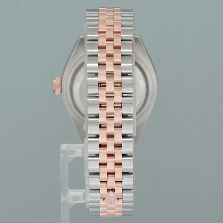 2025 NEW PAPERS Ladies Rolex 279171 DateJust 28mm White Roman Rose Gold Jubilee Watch - Image 5