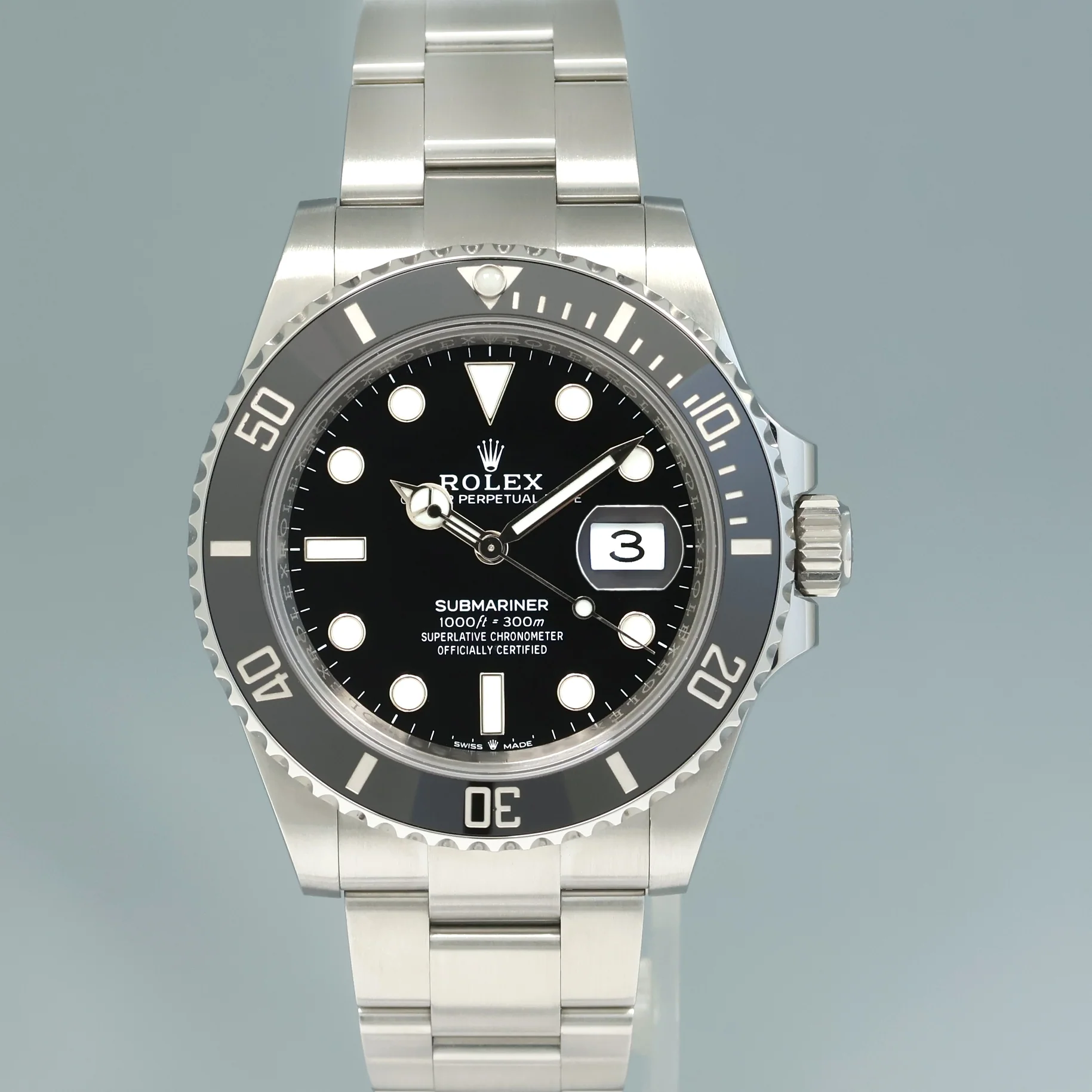 2025 NEW PAPERS Rolex 126610LN Submariner 41mm Steel Black Ceramic Watch Box - Image 2