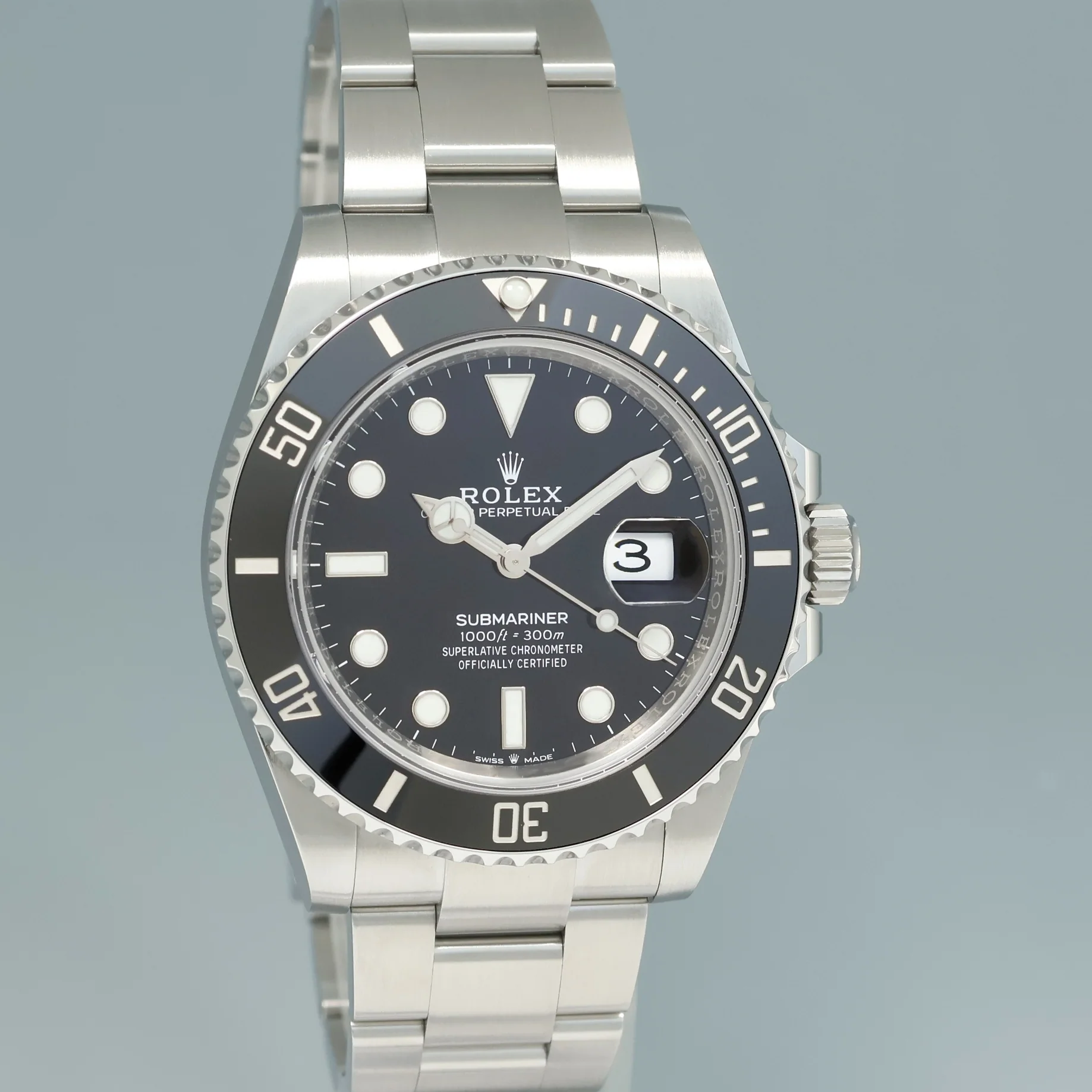 2025 NEW PAPERS Rolex 126610LN Submariner 41mm Steel Black Ceramic Watch Box - Image 3