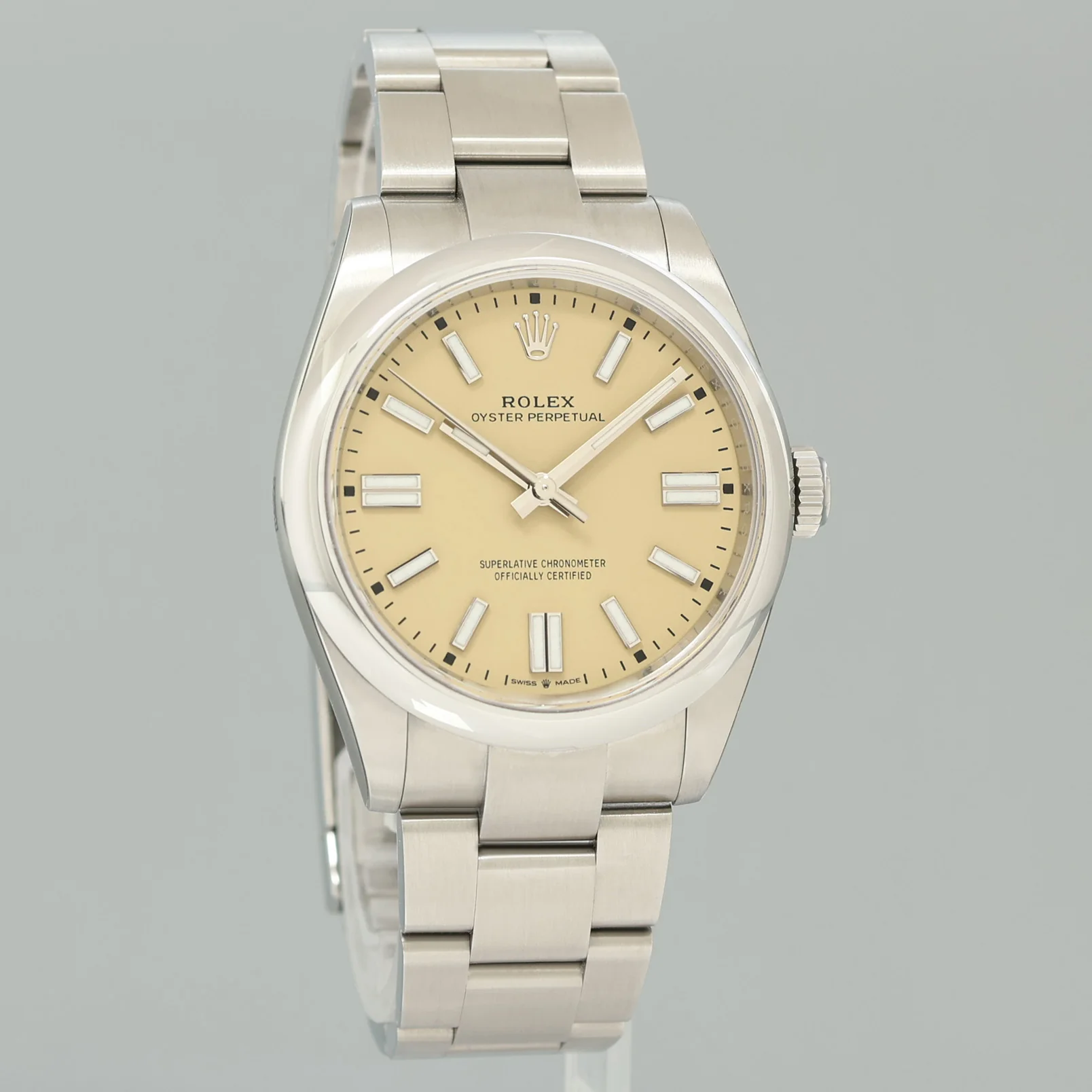 2025 NEW PAPERS Rolex Oyster Beige 134300 Perpetual 41mm Steel Watch Box - Image 3