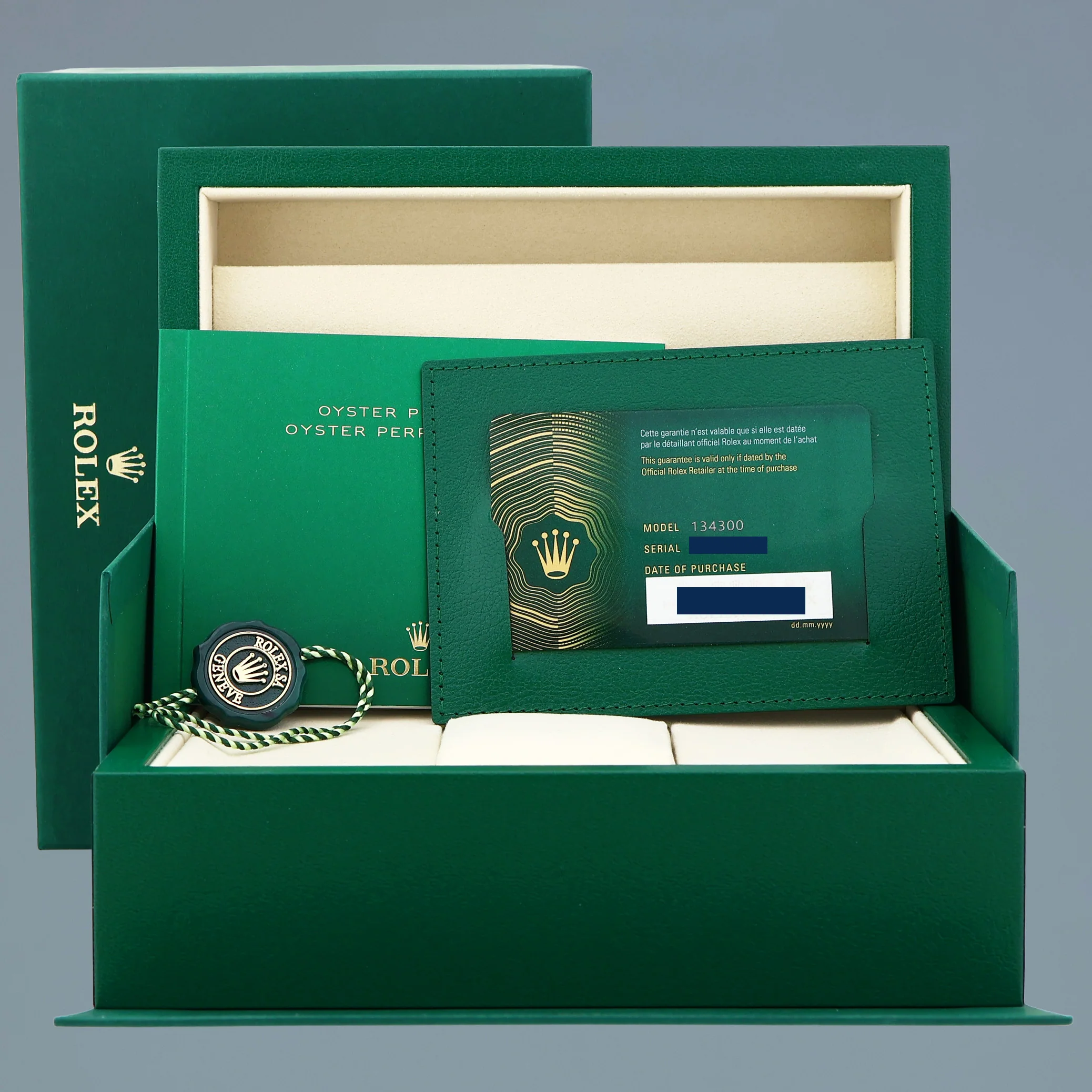 2025 NEW PAPERS Rolex Oyster Beige 134300 Perpetual 41mm Steel Watch Box - Image 8