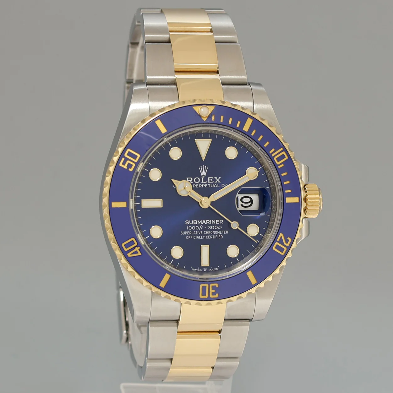2025 NEW PAPERS Rolex Submariner 41mm Blue 126613LB Two Tone Gold Steel Watch Box - Image 3