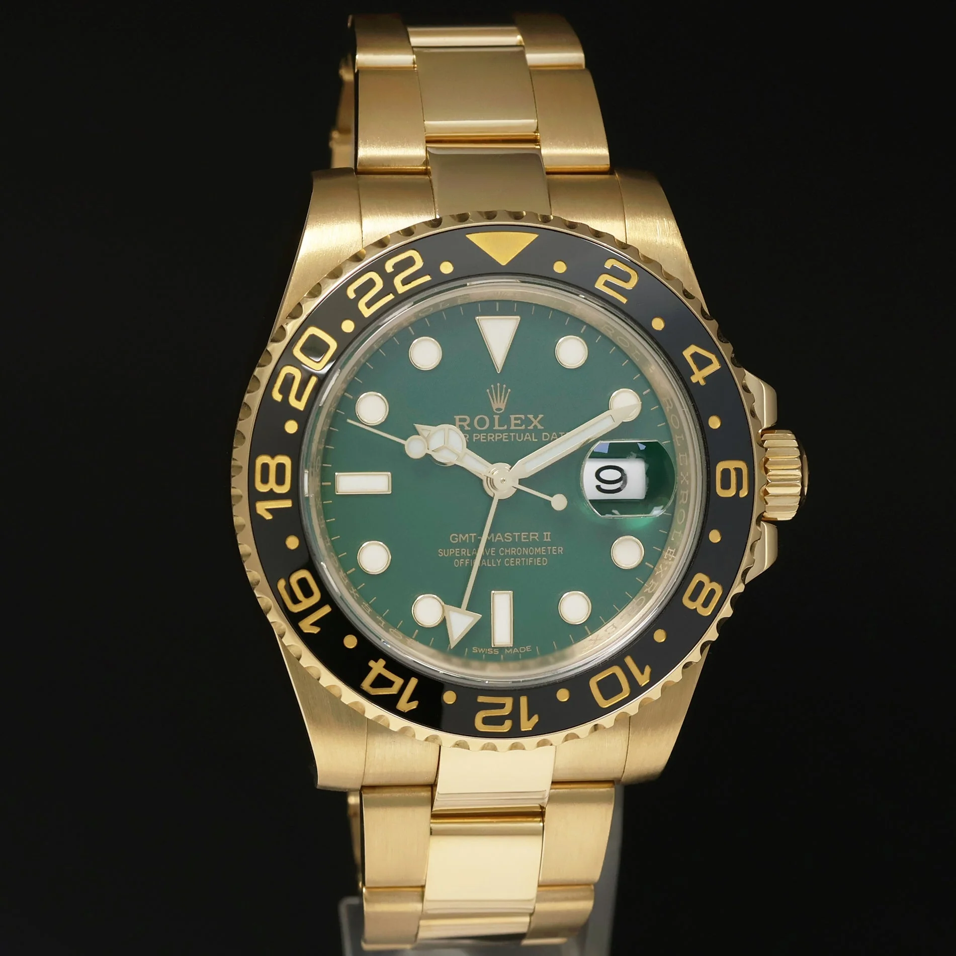 2026 RSC Papers MINT Rolex 116718LN GMT-Master II 2 Ceramic Green Yellow Gold Watch - Image 3