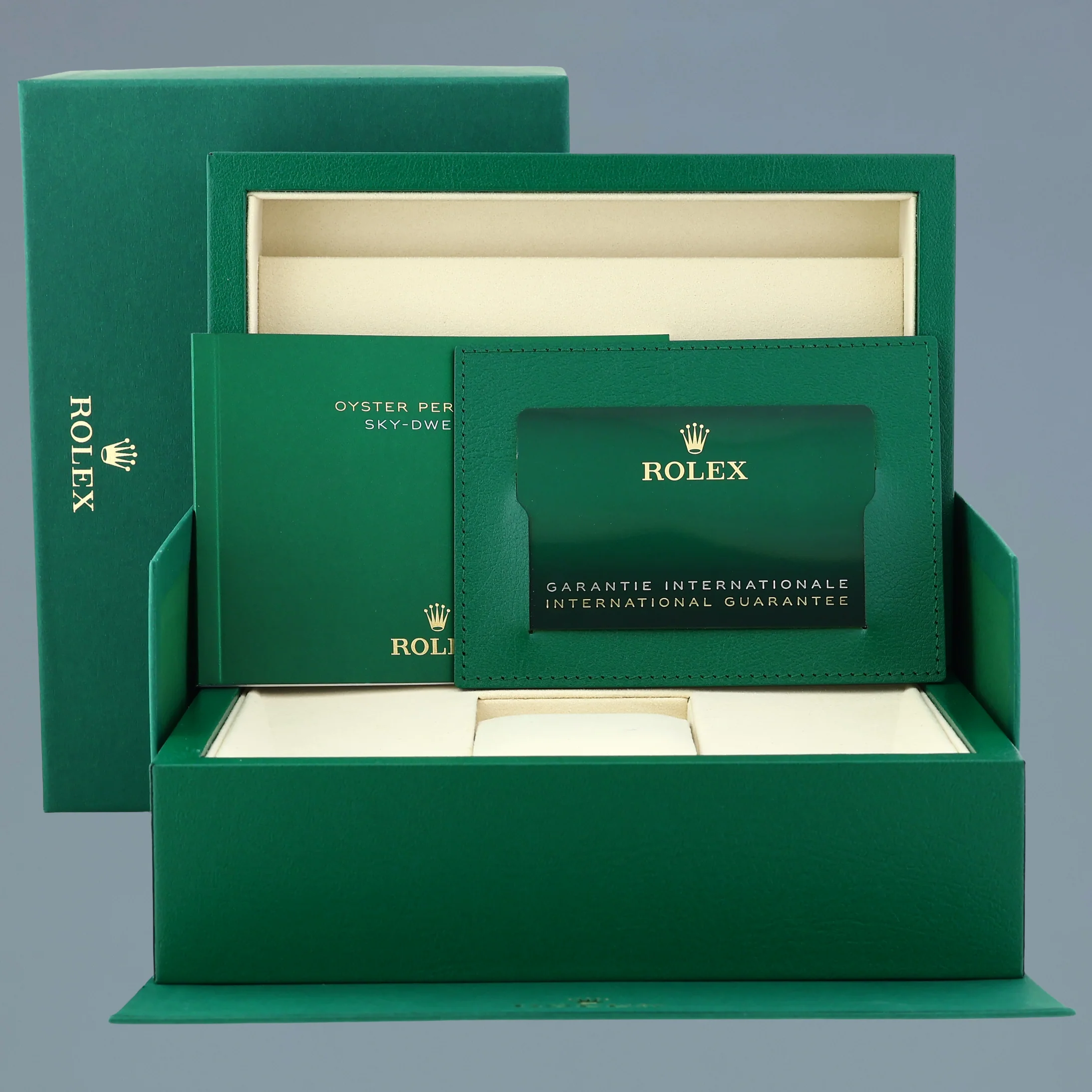 2026 NEW PAPERS Rolex 336934 Sky-Dweller Steel White Jubilee Fluted 42mm Watch Box - Image 7