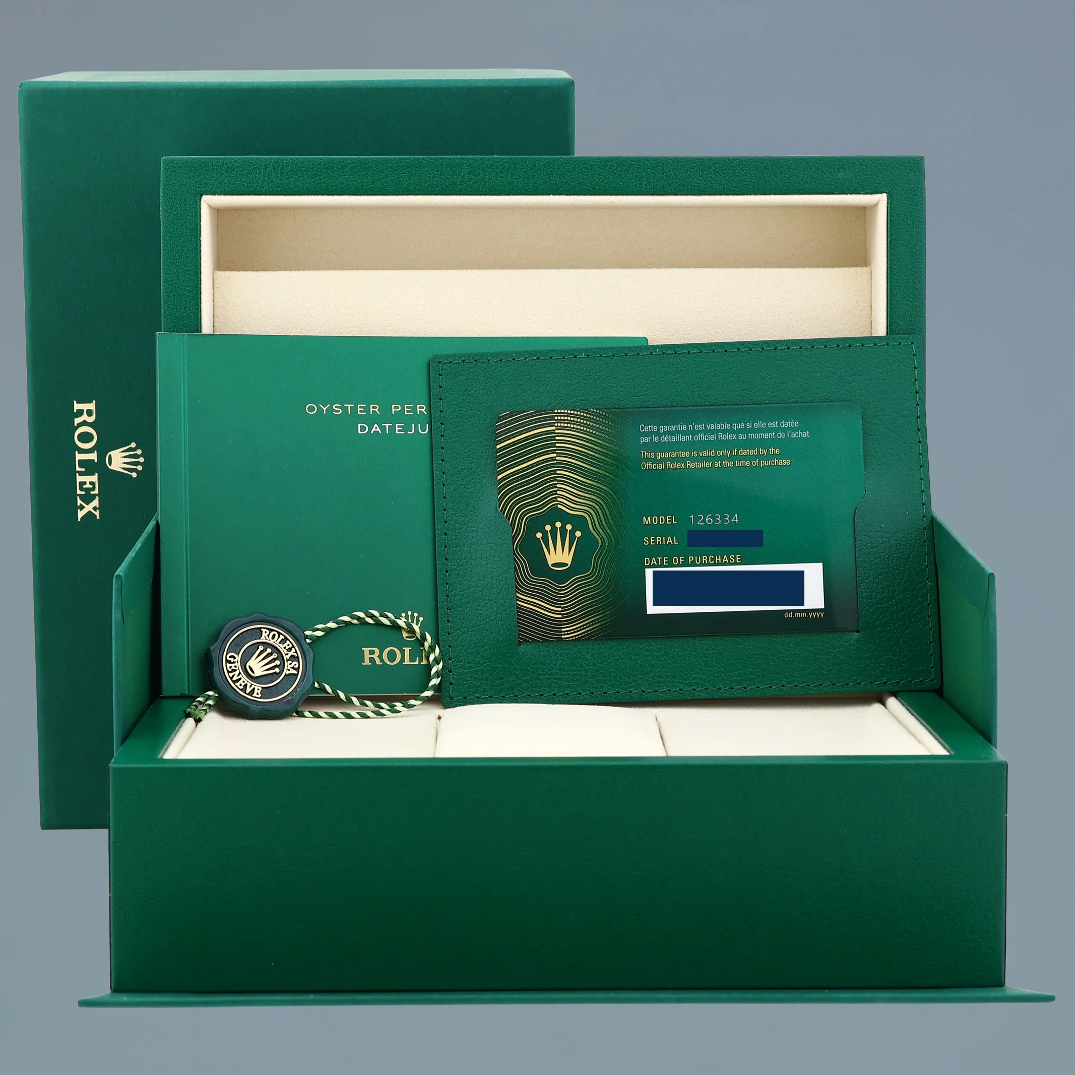 2026 NEW PAPERS Rolex DateJust 41 White Stick Oyster White Gold Fluted 126334 Watch - Image 7