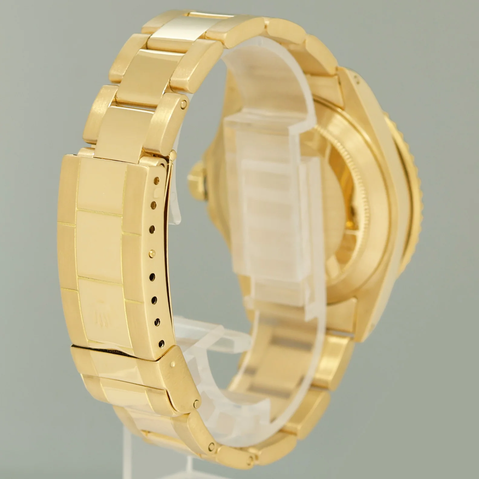 MINT Rolex 16618 Submariner Yellow Gold Blue Champagne Serti Diamond Watch Box - Image 6