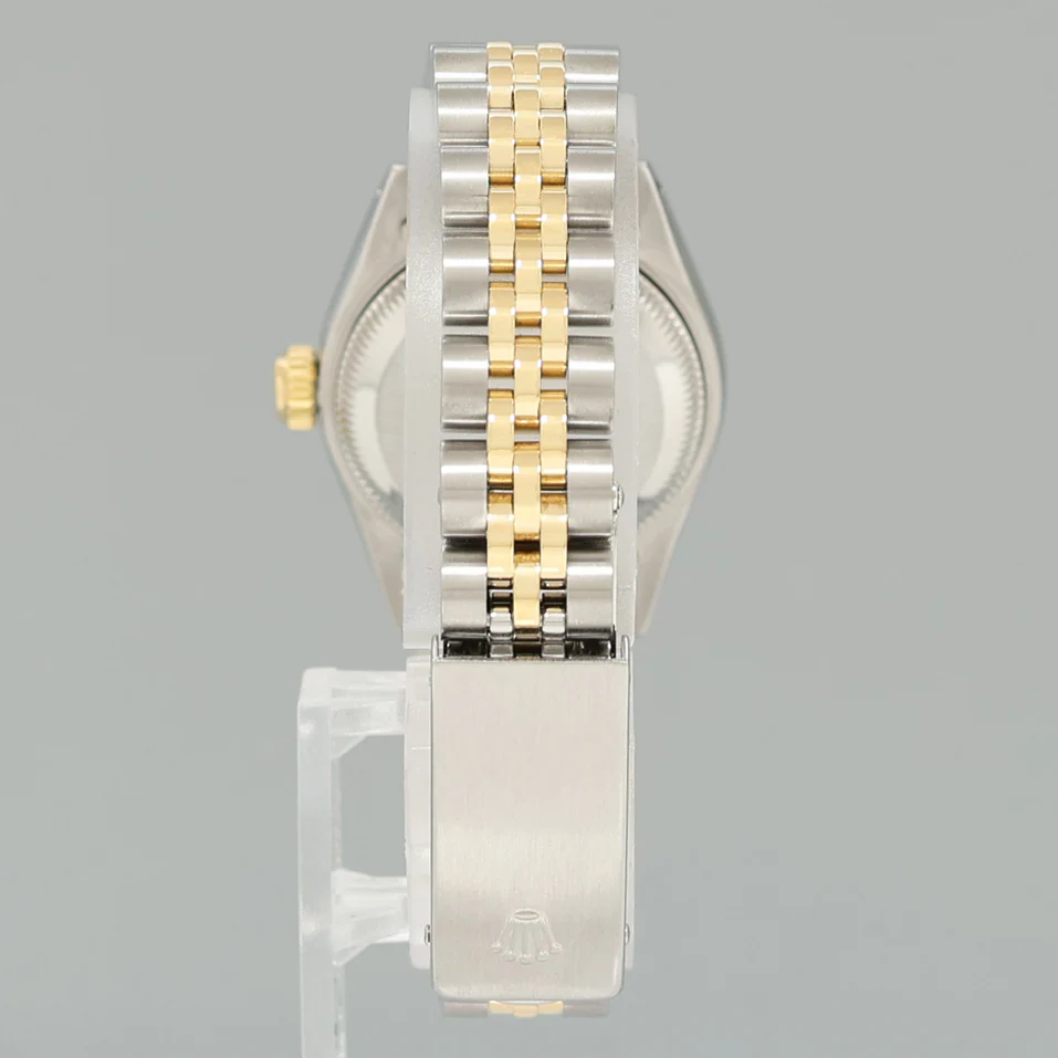 PAPERS Pearl Diamond Ladies Rolex 26mm DateJust 69173 Two Tone Gold Jubilee Watch - Image 5