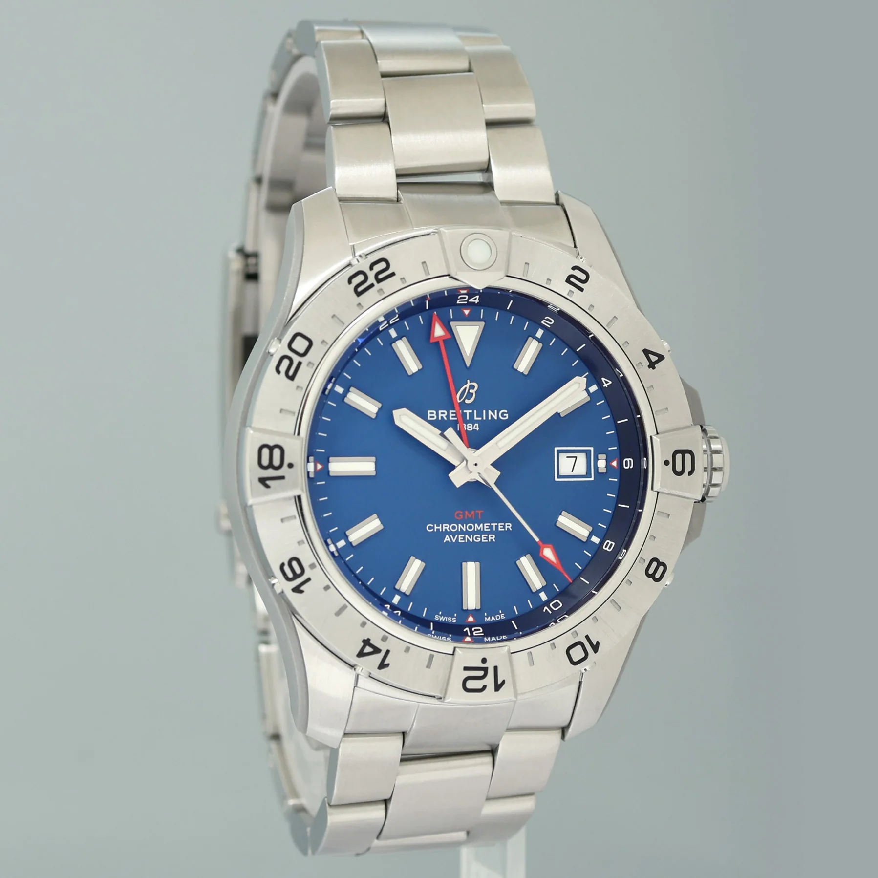 PAPERS MINT Breitling Avenger Automatic GMT 44mm Blue Dial Men's Watch A32320101C1A1 - Image 3
