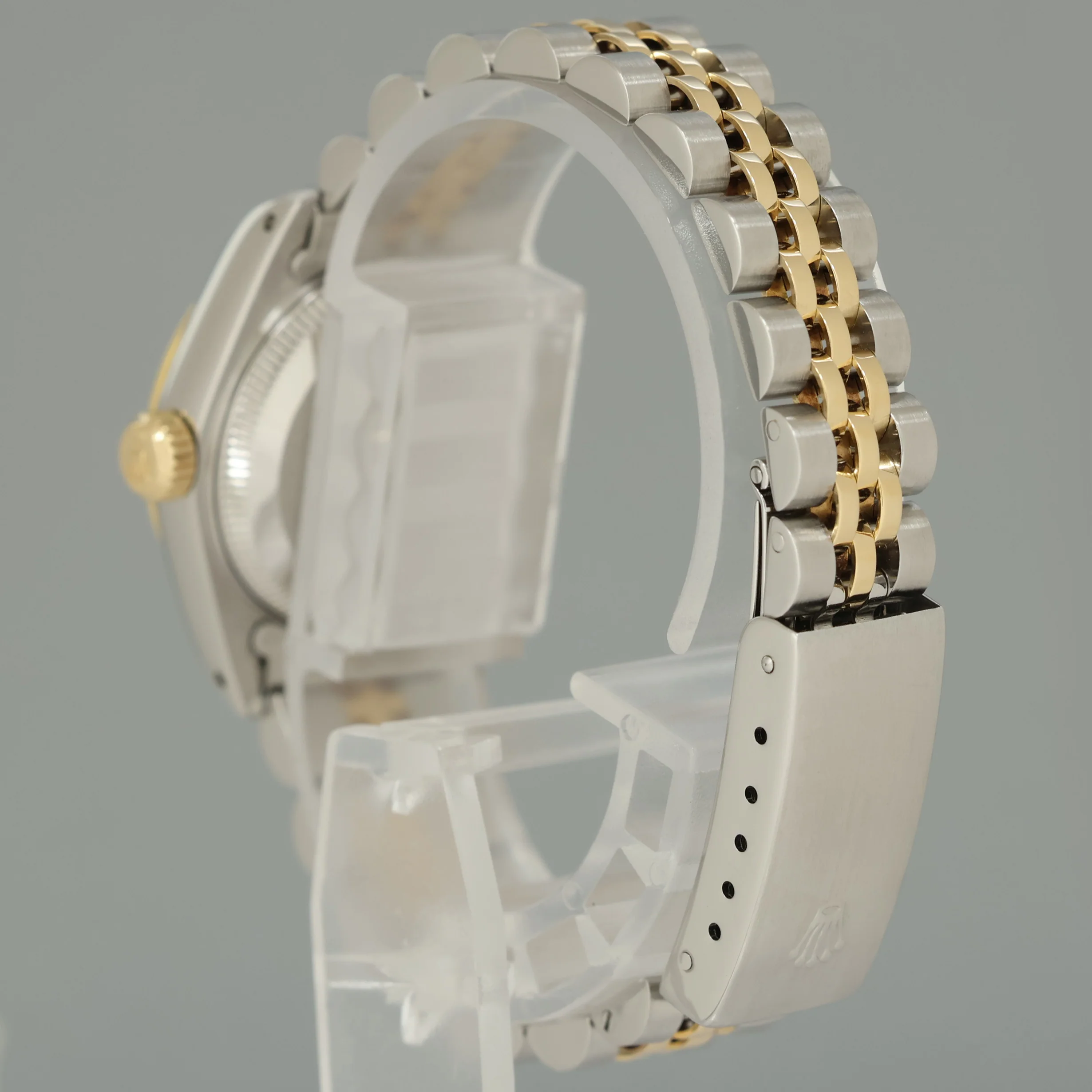 GREEN DIAMOND Ladies Rolex DateJust 26mm 69173 Two Tone Gold Jubilee Watch - Image 4