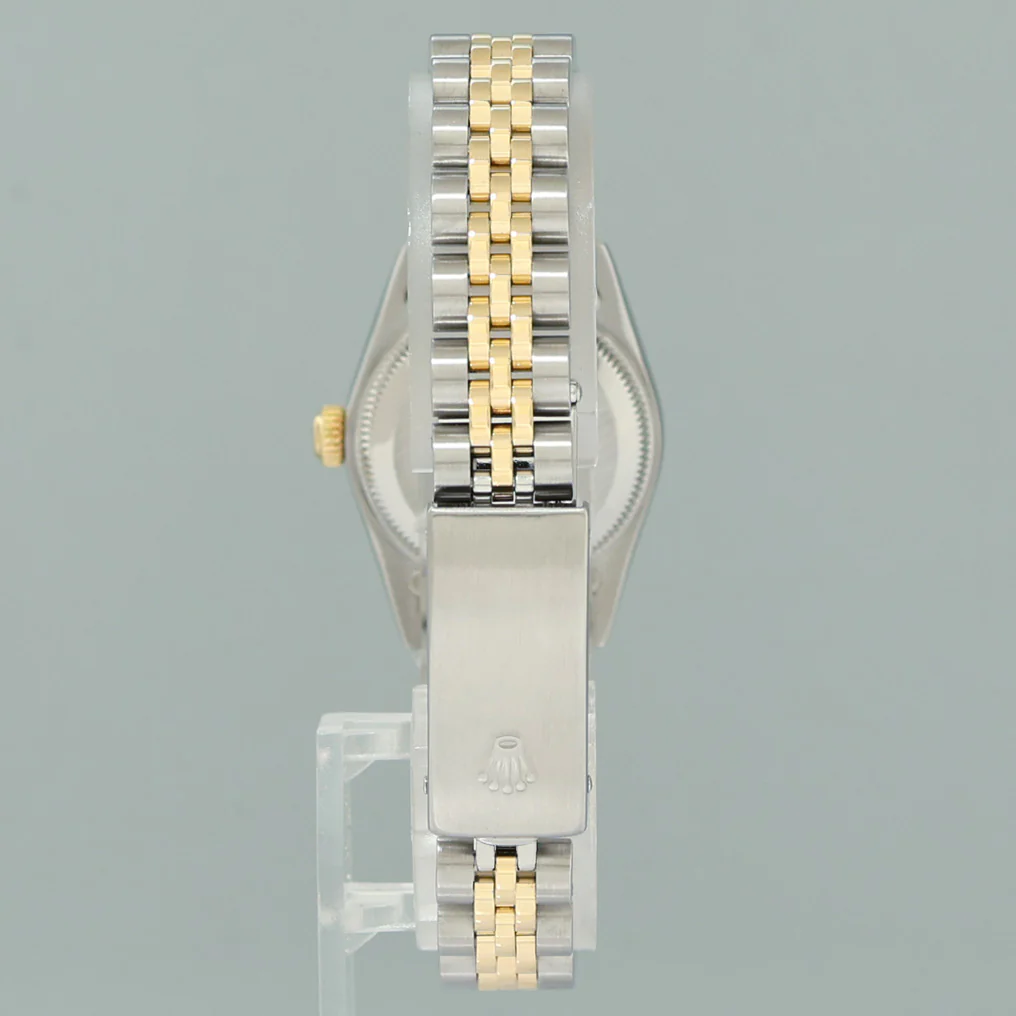 PAPERS Ladies Rolex Oyster 24mm Champagne 76193 Two Tone Gold Jubilee Watch - Image 5