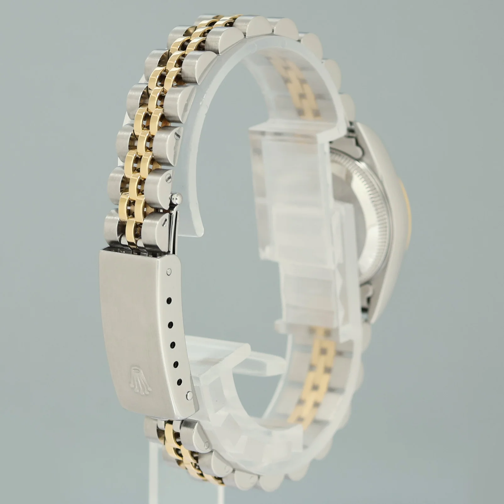 PAPERS Ladies Rolex Oyster 24mm Champagne 76193 Two Tone Gold Jubilee Watch - Image 6