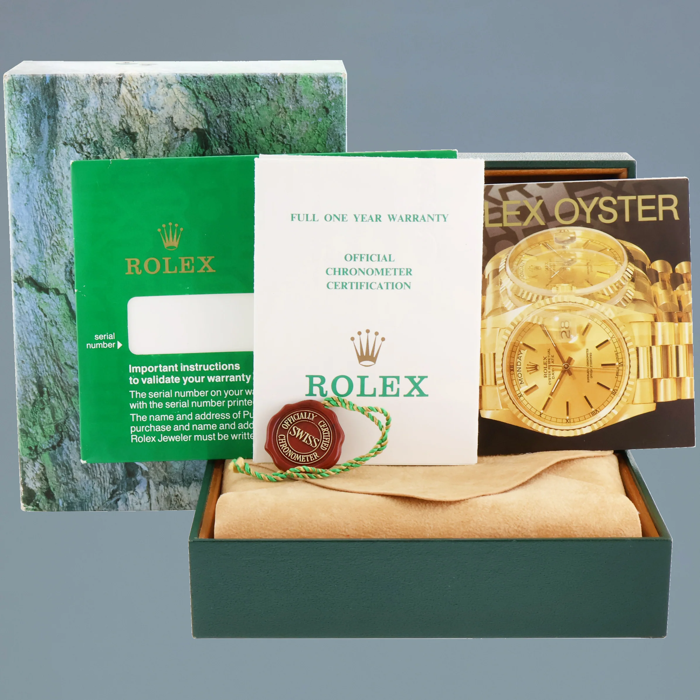 PAPERS Ladies Rolex Oyster 24mm Champagne 76193 Two Tone Gold Jubilee Watch - Image 7