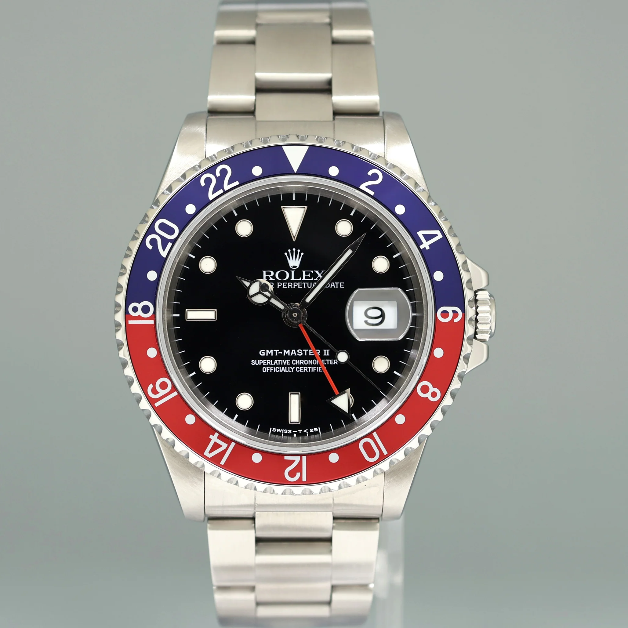 MINT Rolex GMT-Master 2 Pepsi Blue Red Oyster 40mm Steel 16710 Watch Box - Image 2