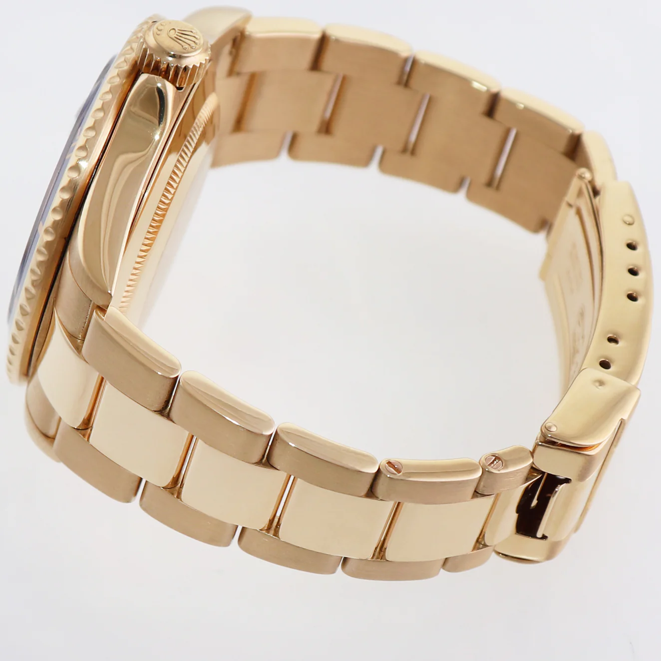 MINT 2005 Rolex 16618 Submariner Yellow Gold Sunburst Blue 40mm No Hole Case Watch - Image 4