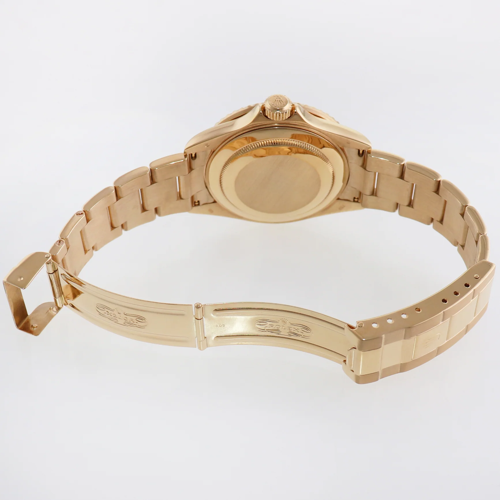 MINT 2005 Rolex 16618 Submariner Yellow Gold Sunburst Blue 40mm No Hole Case Watch - Image 7