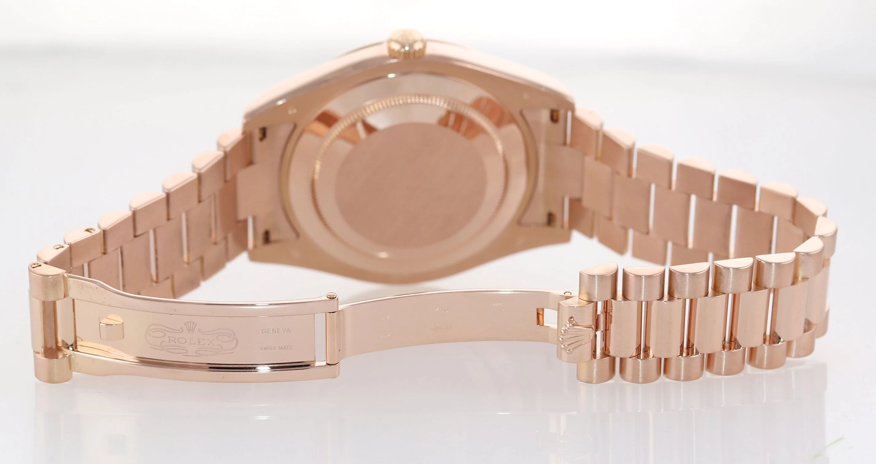 MINT 2009 Rolex 218235 Day Date II President 18k Everose Gold Diamond 41mm Watch Box - Image 6