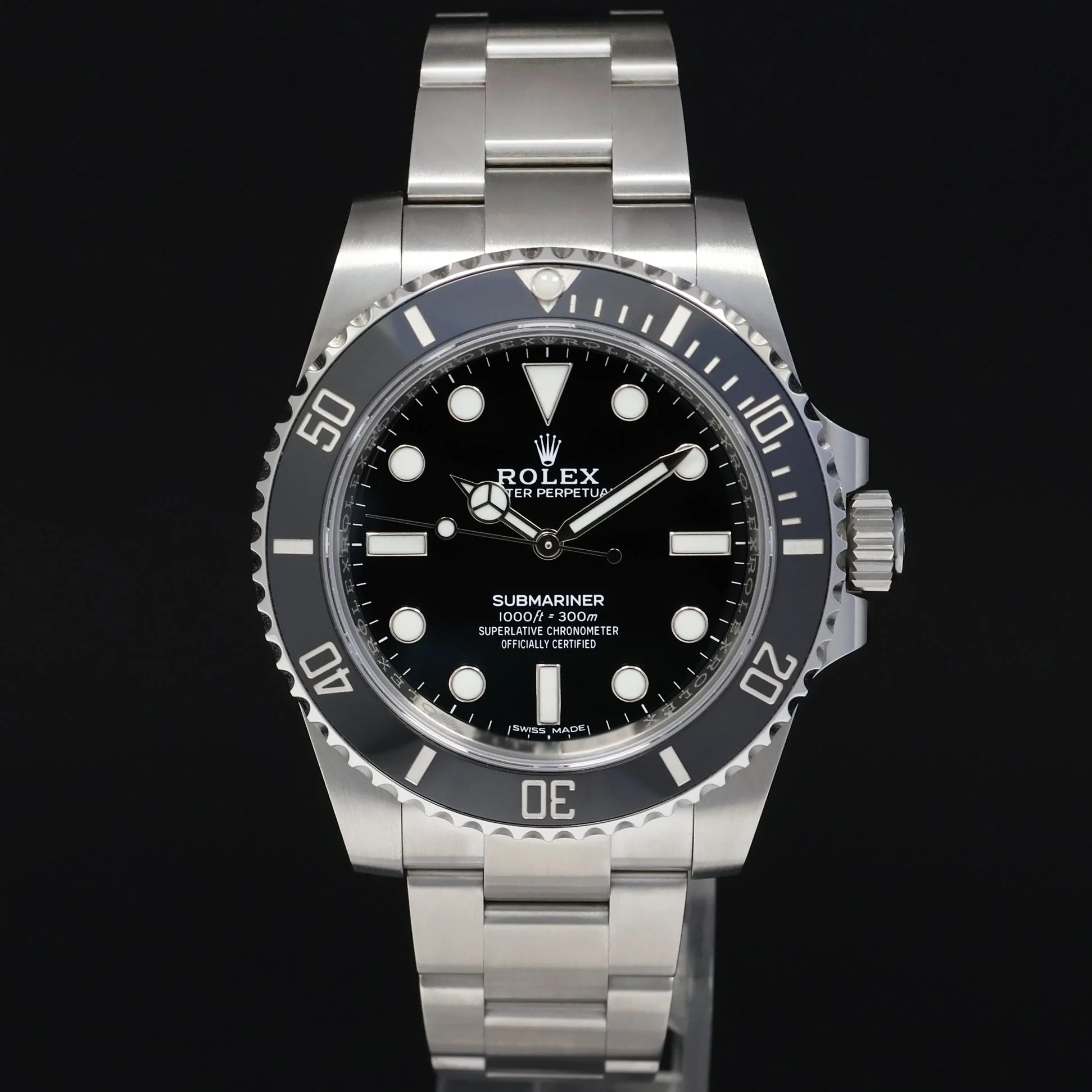 MINT 2018 PAPERS Rolex 114060LN Submariner No Date Steel Black Ceramic Watch Box - Image 2